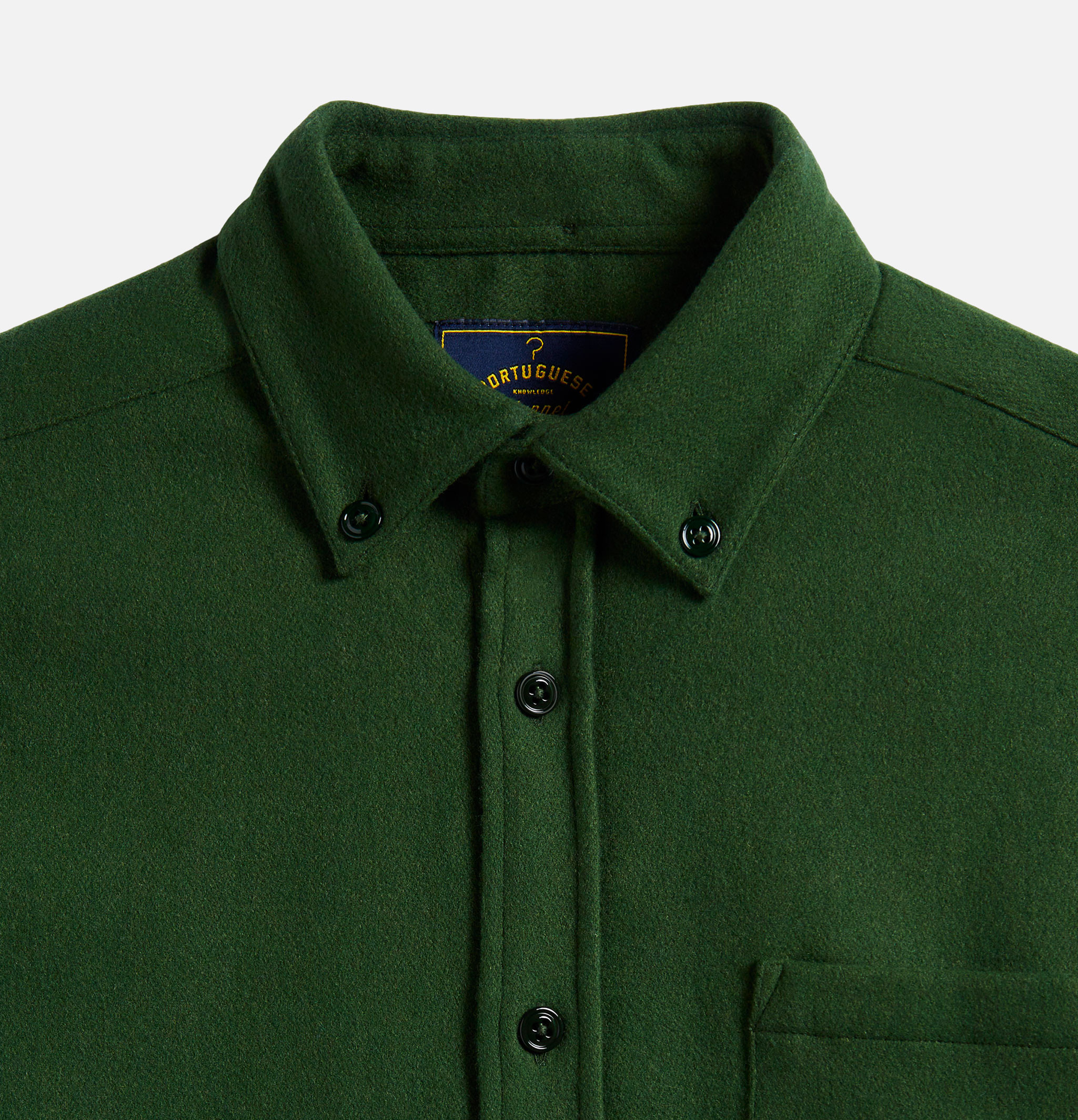 Portuguese Flannel Shirt Form Green