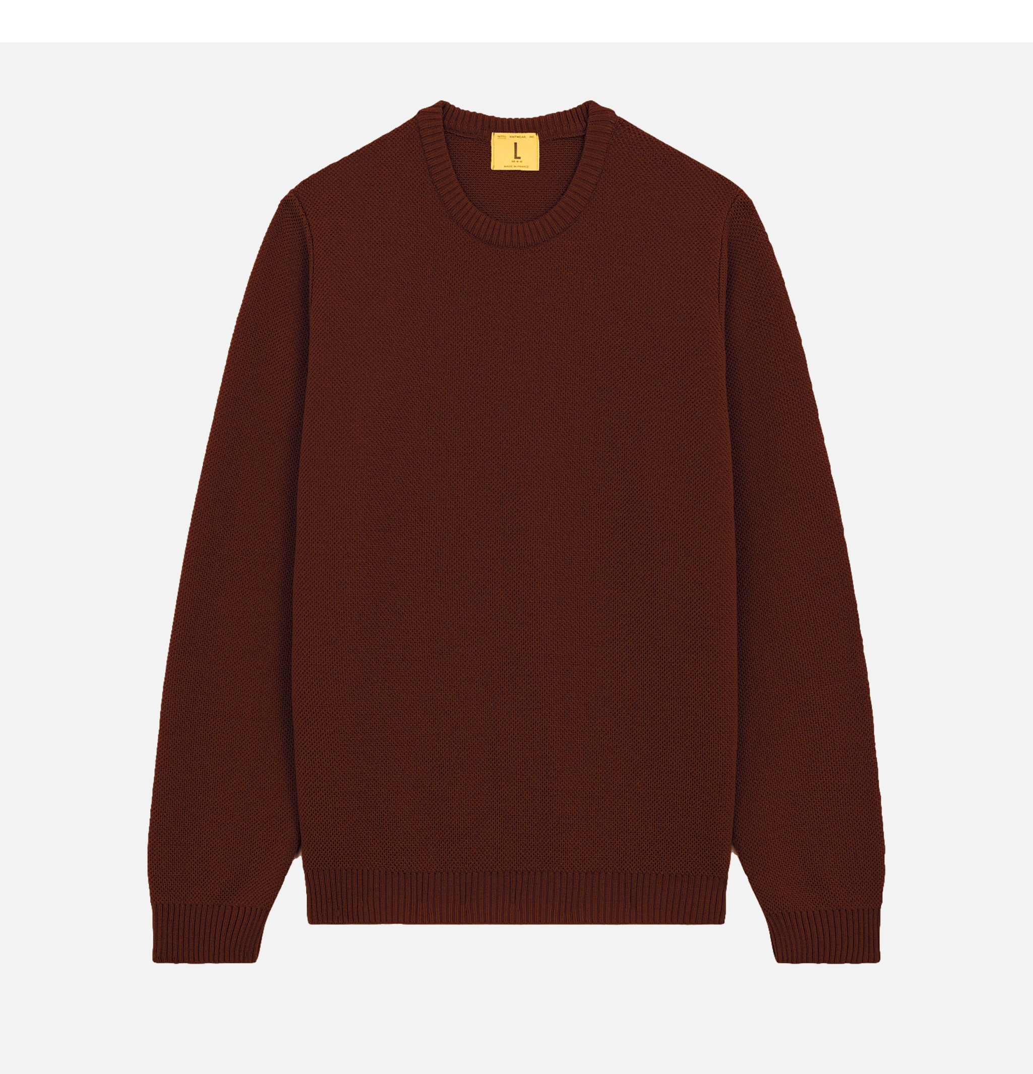 Nitto Knitwear Youri Round Neck Sweater Brick