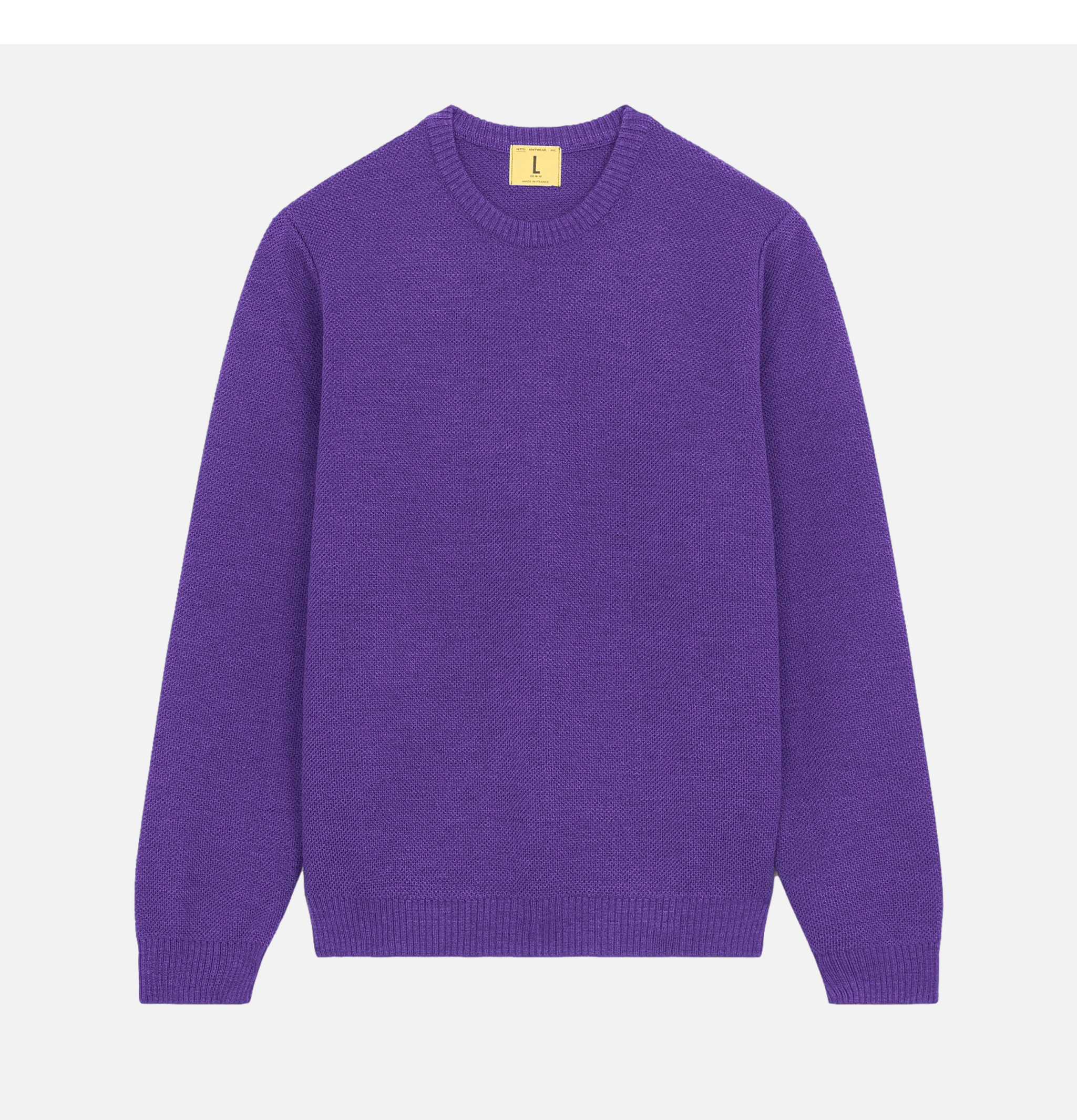 Nitto Knitwear Pull Youri Col Rond Violet