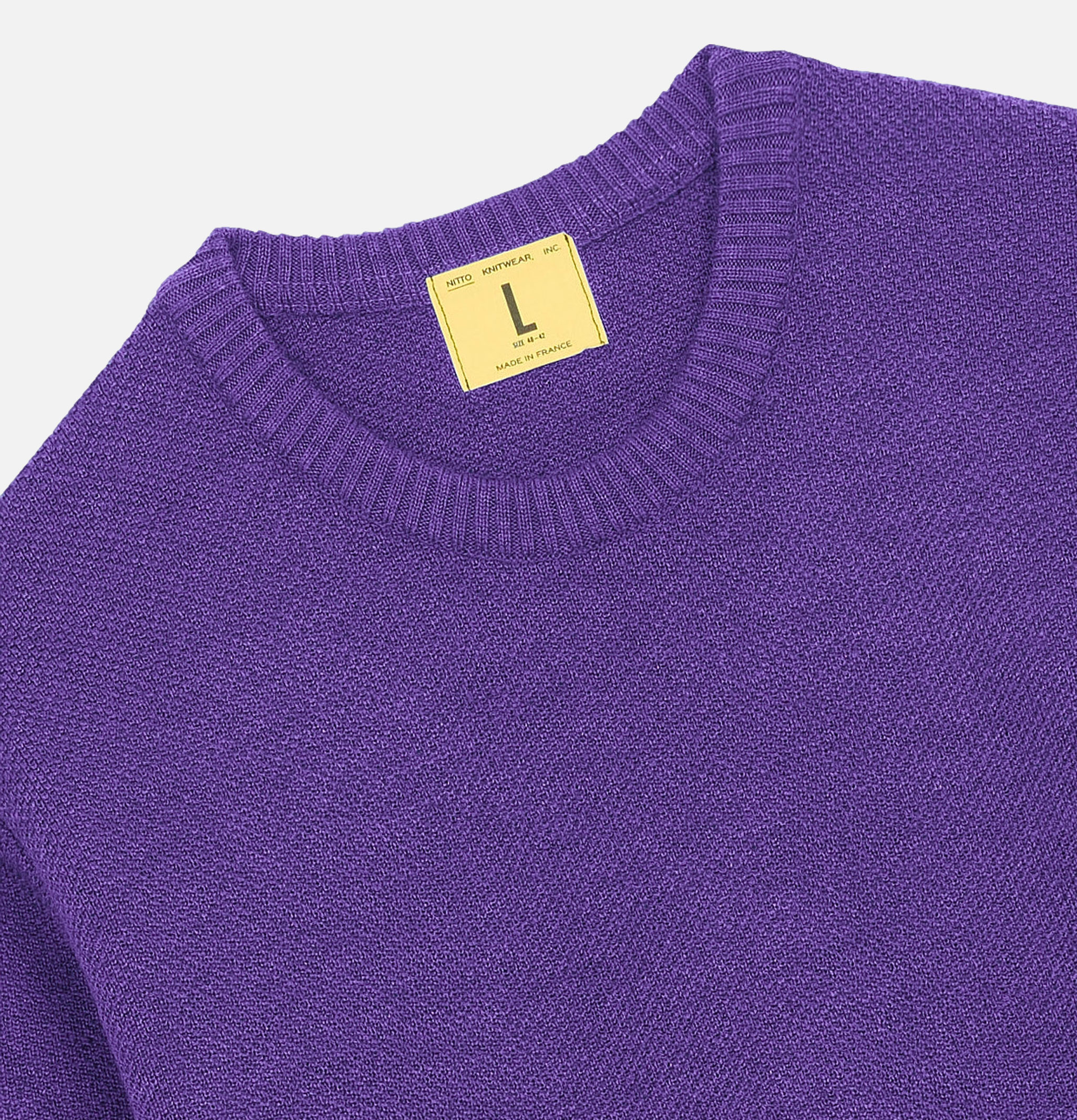 Nitto Knitwear Pull Youri Col Rond Violet