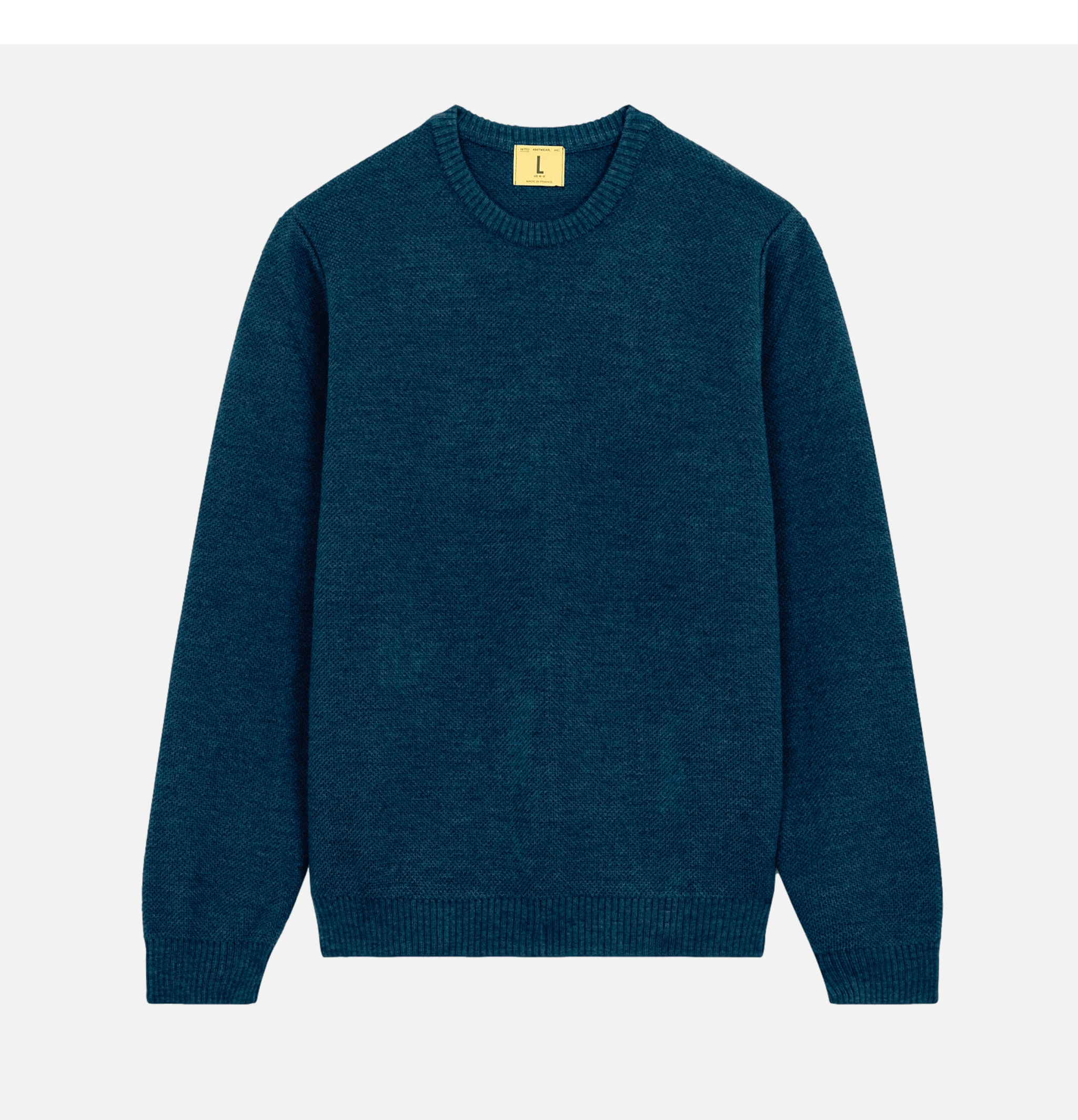 Nitto Knitwear Youri Round Neck Sweater Blue Jeans