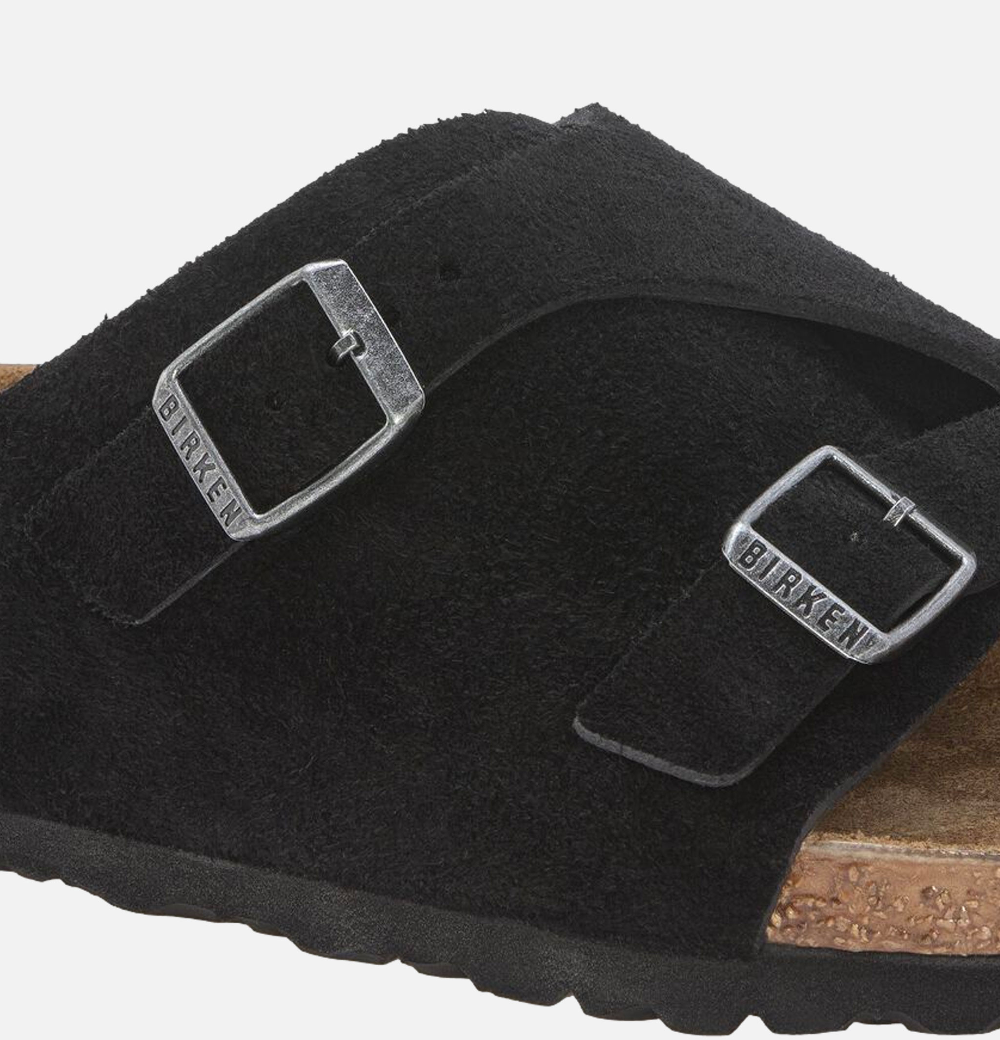 Birkenstock Zurich Soft Bed Suede Black