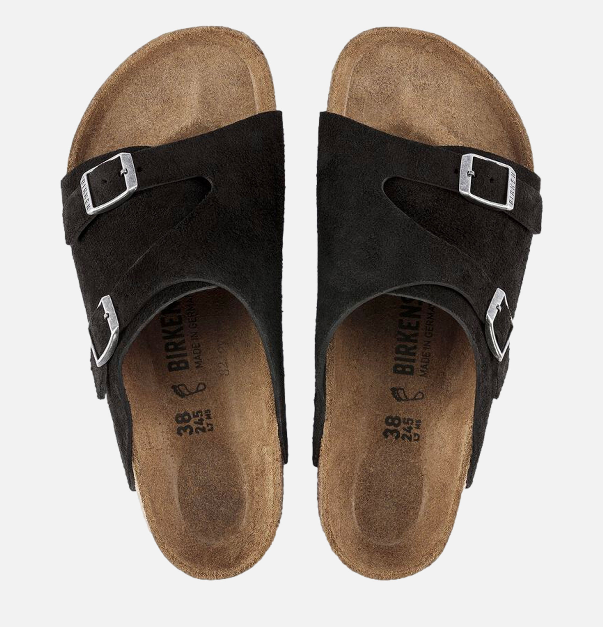 Birkenstock Zurich Soft Bed Suede Black