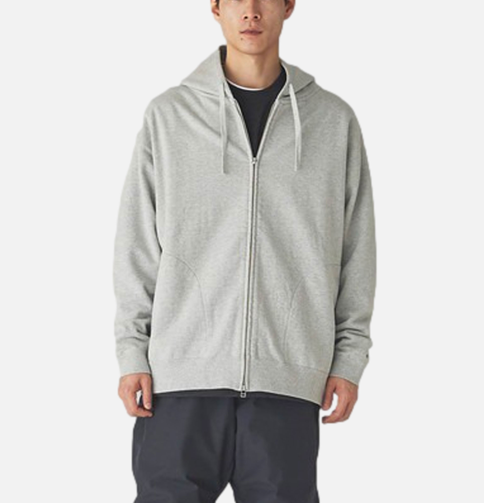 Snow Peak Recycled Cotton Zipup Hoodie Grey