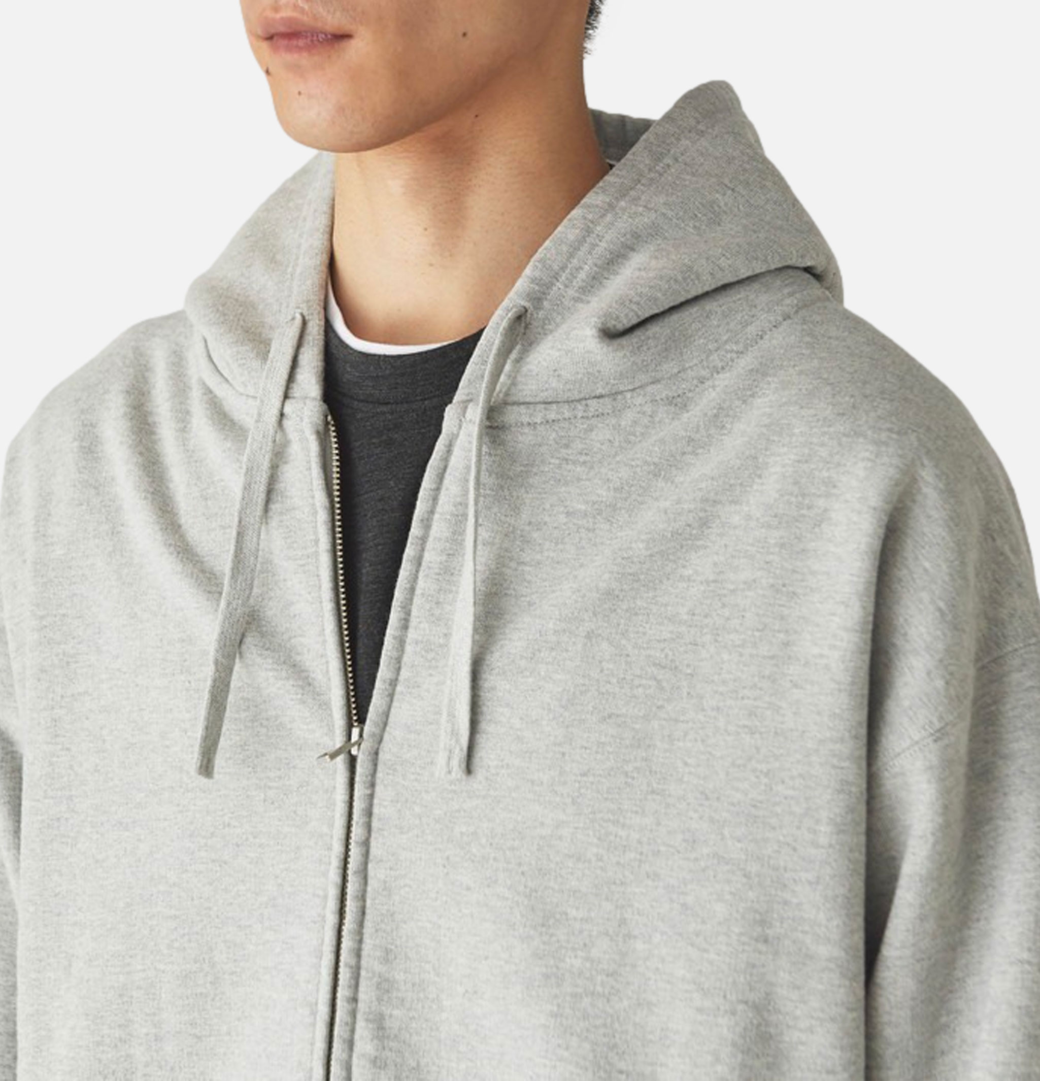 Snow Peak Recycled Cotton Zipup Hoodie Gris