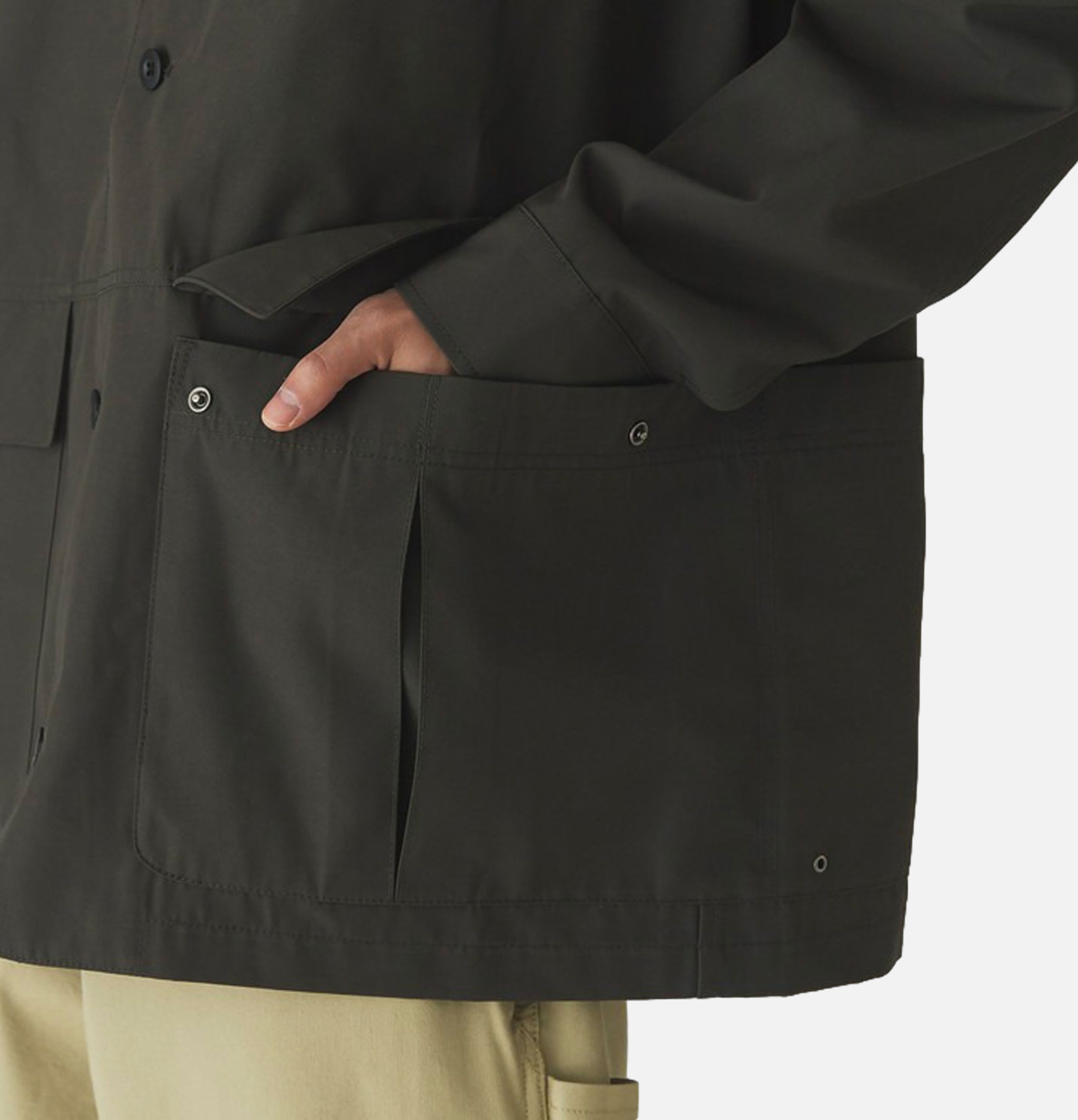 Snow Peak Pe/co Weather Jacket Charcoal