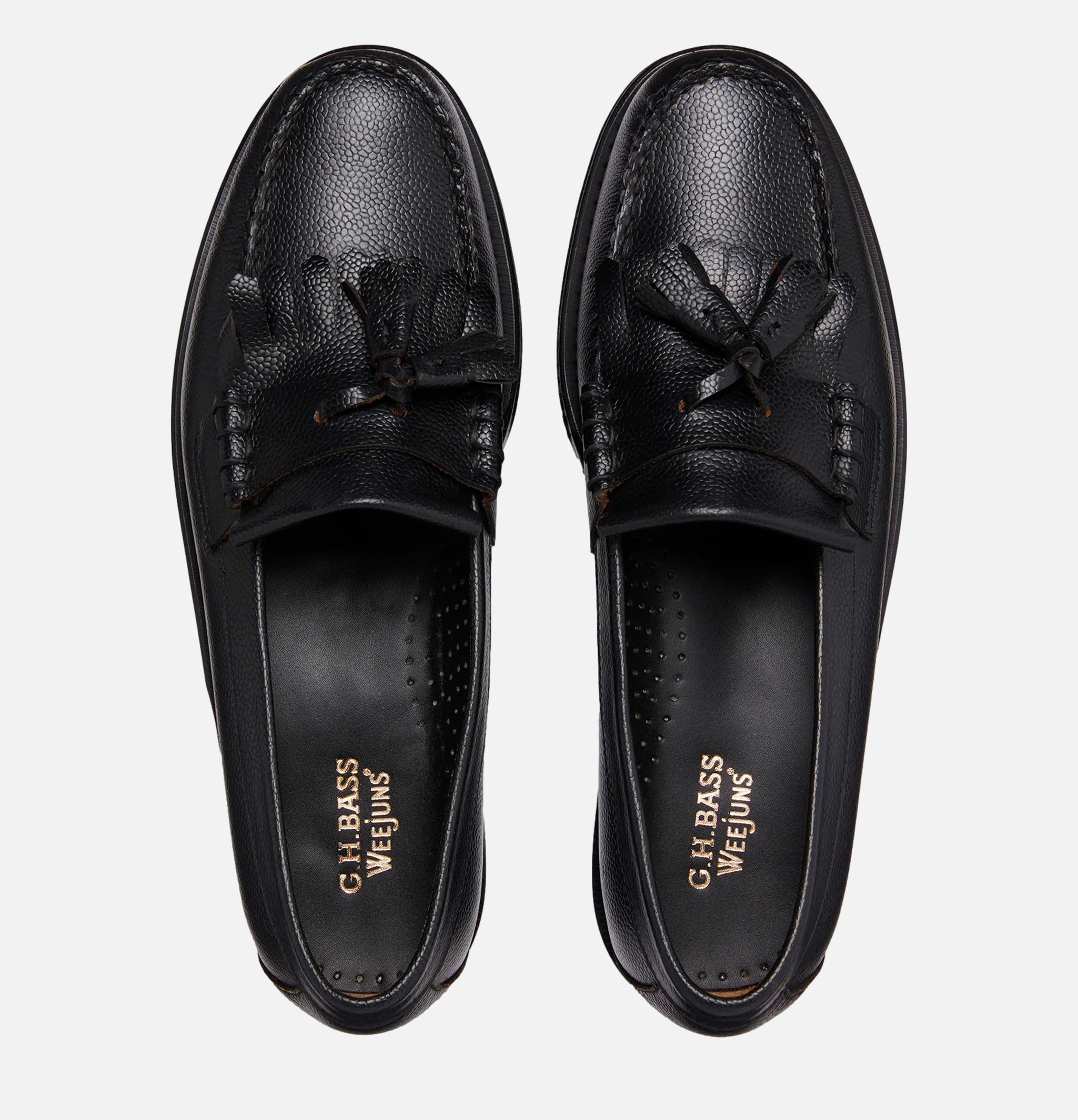 G.H Bass Weejuns Layton II Kiltie Loafers Noir