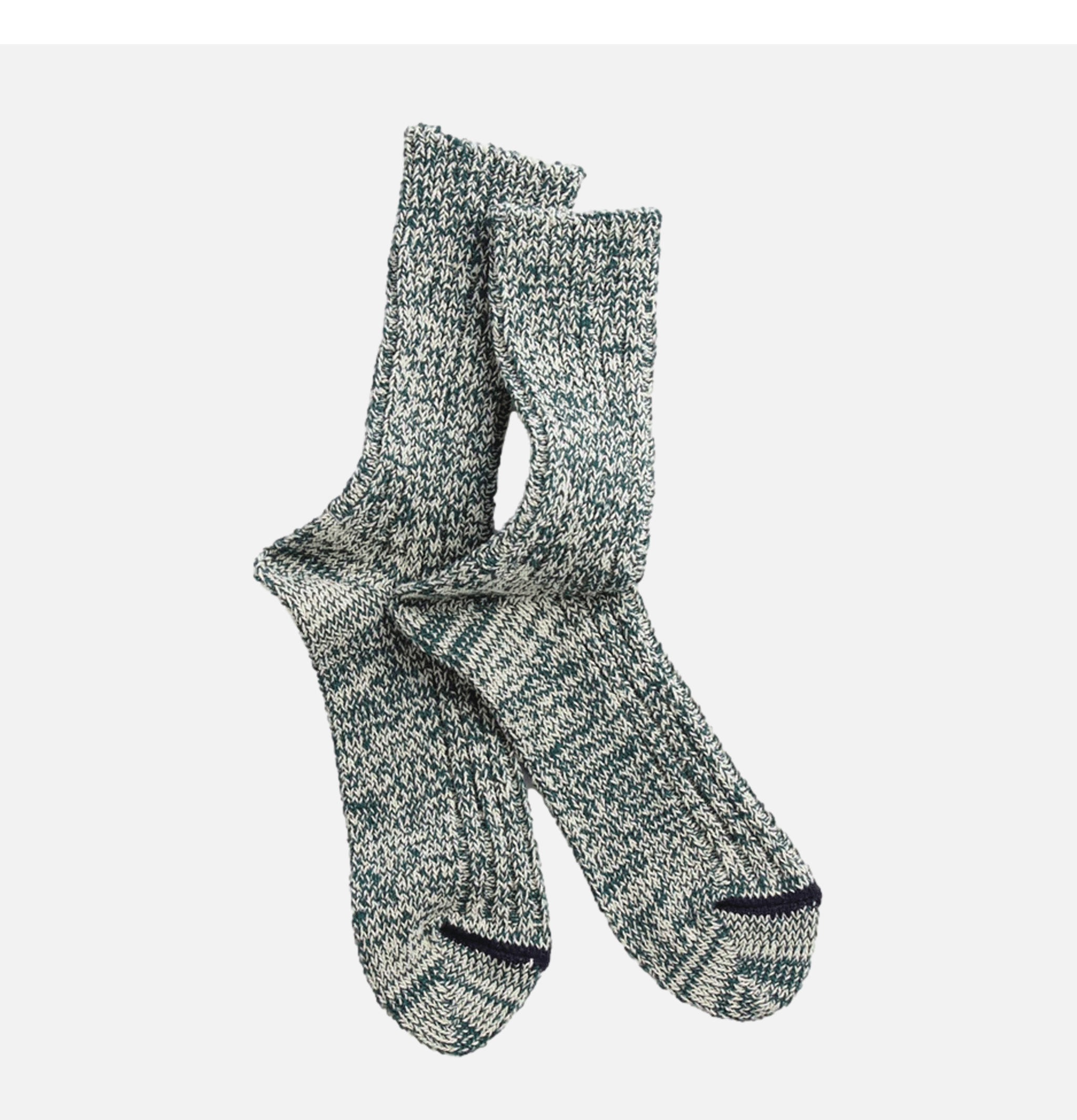 Rototo Recycled Cotton Ribbed Socks