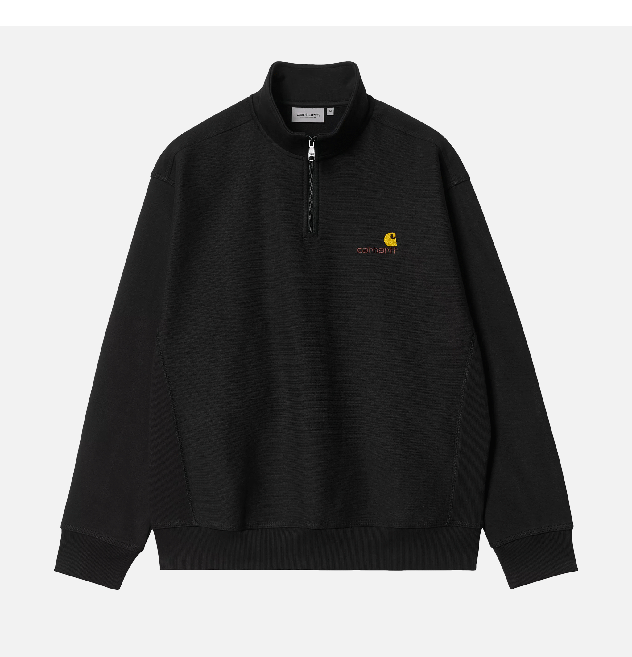 Carhartt WIP American Scrip Half Zip Black