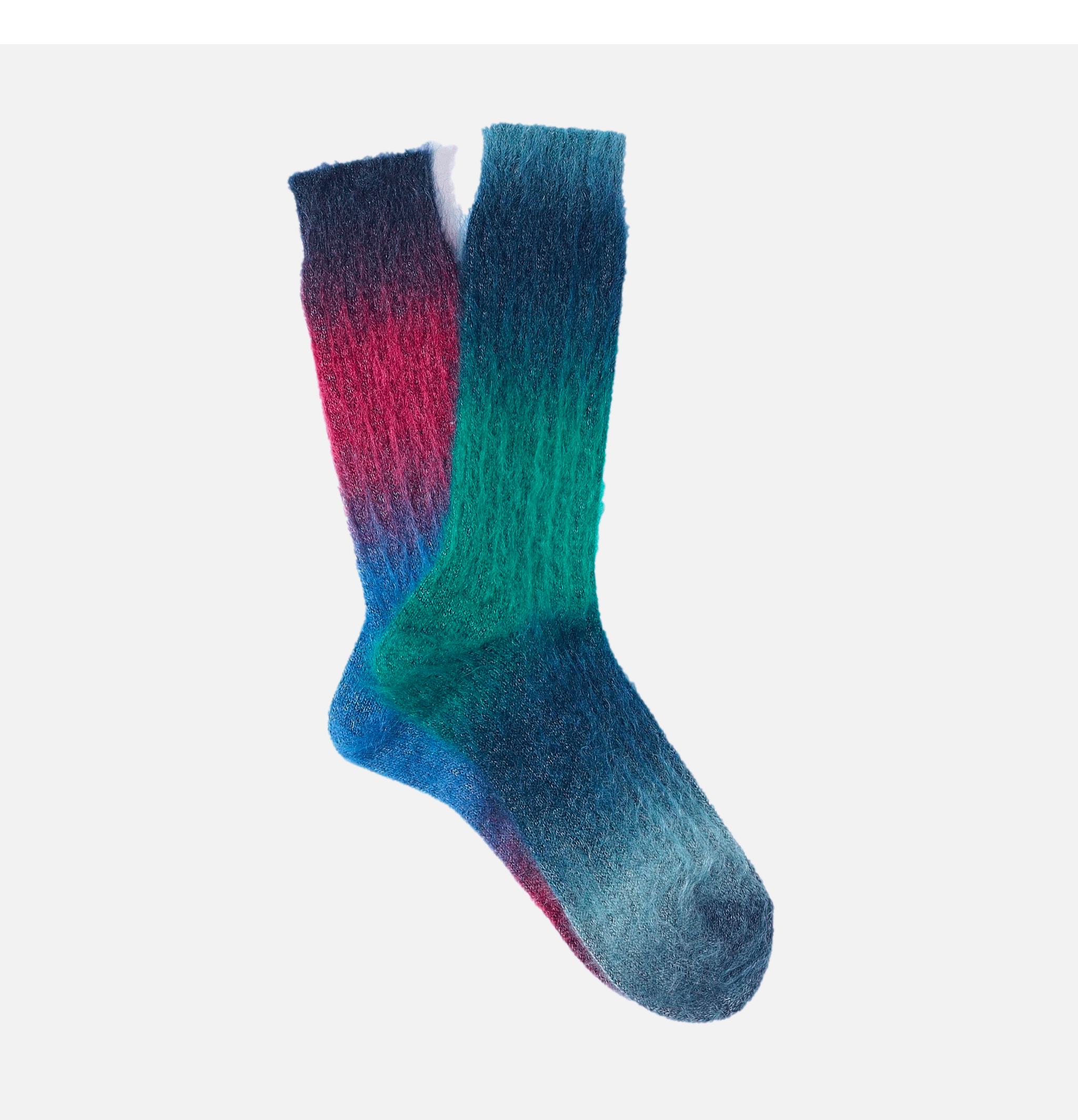 Mohair Rib Men's Crew Socks