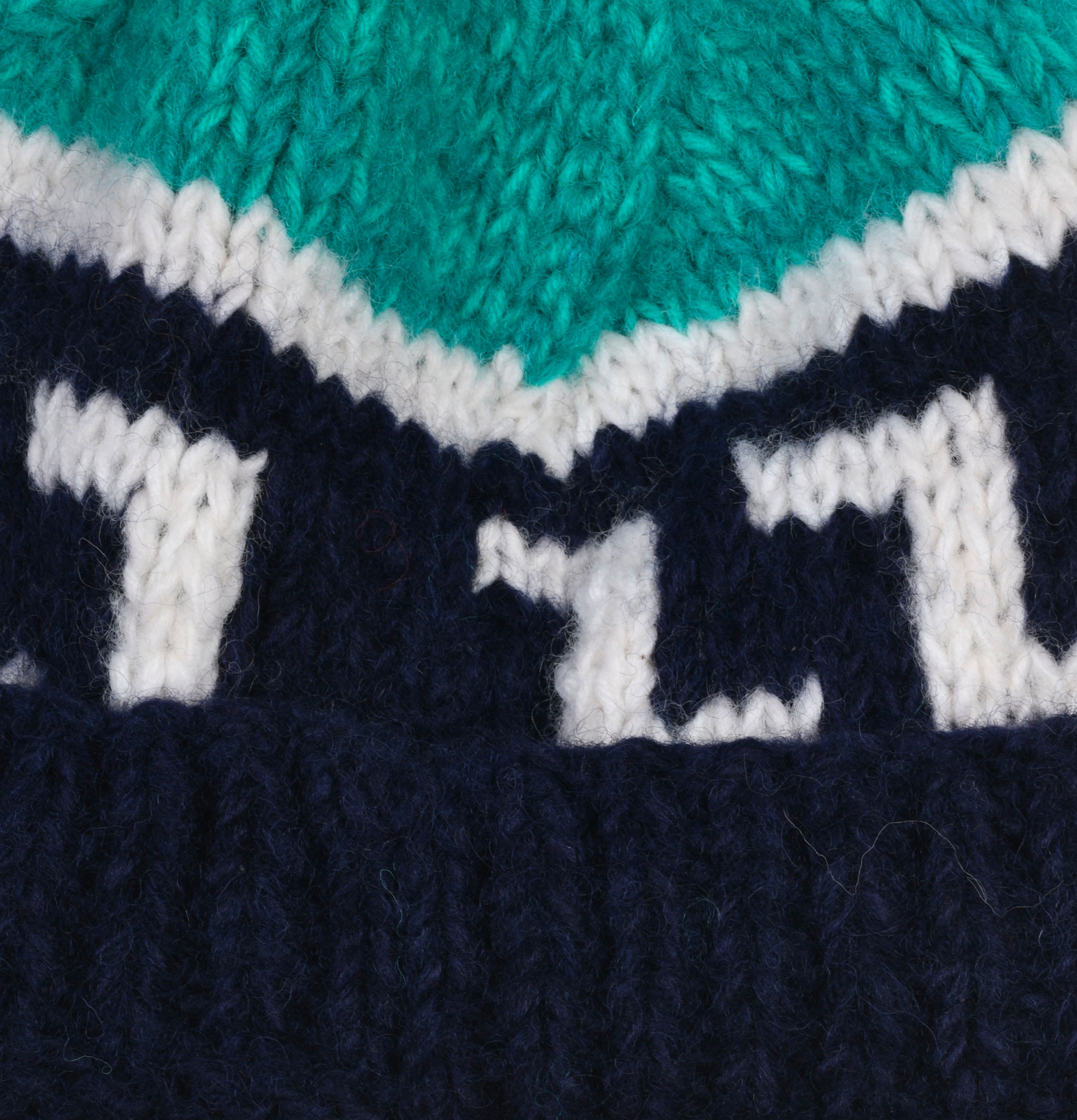 Handknit Pattern navy