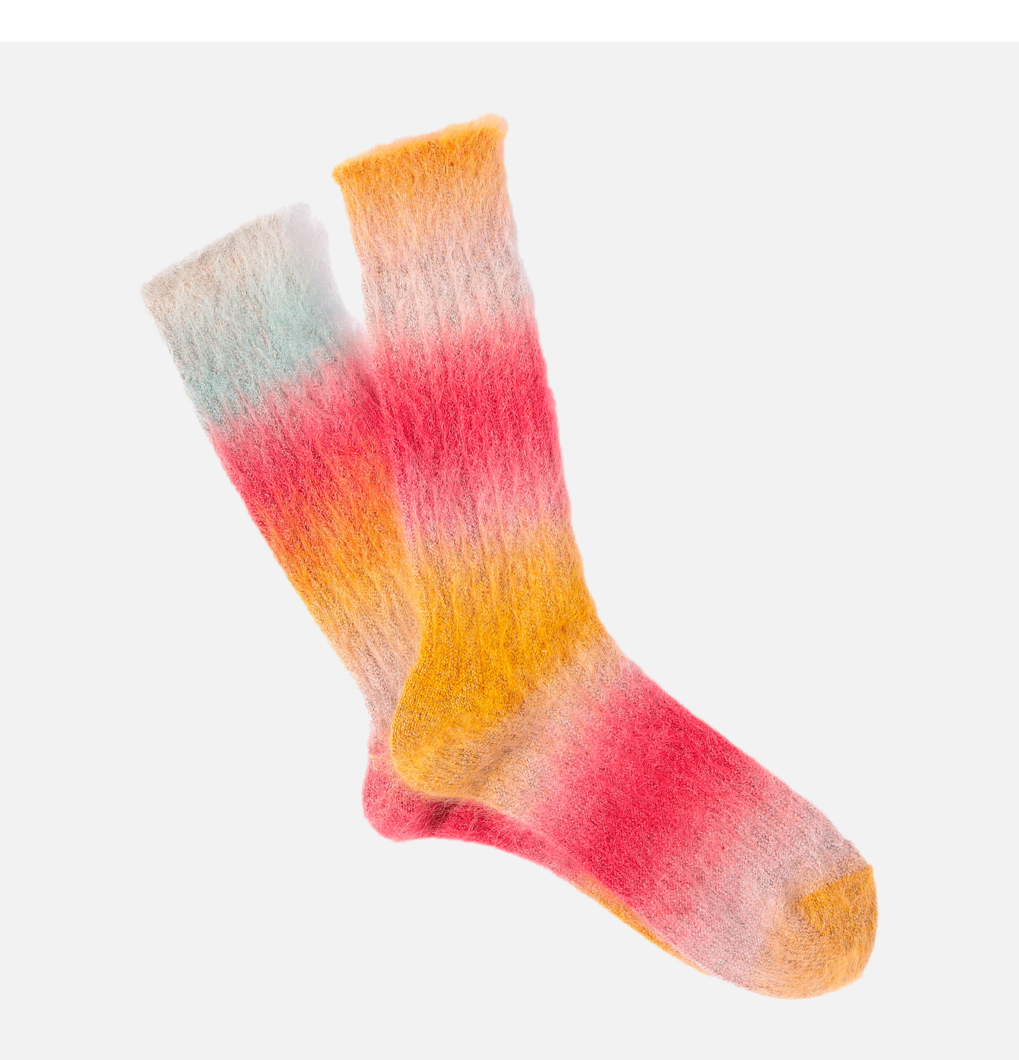 Mohair Rib Crew Socks