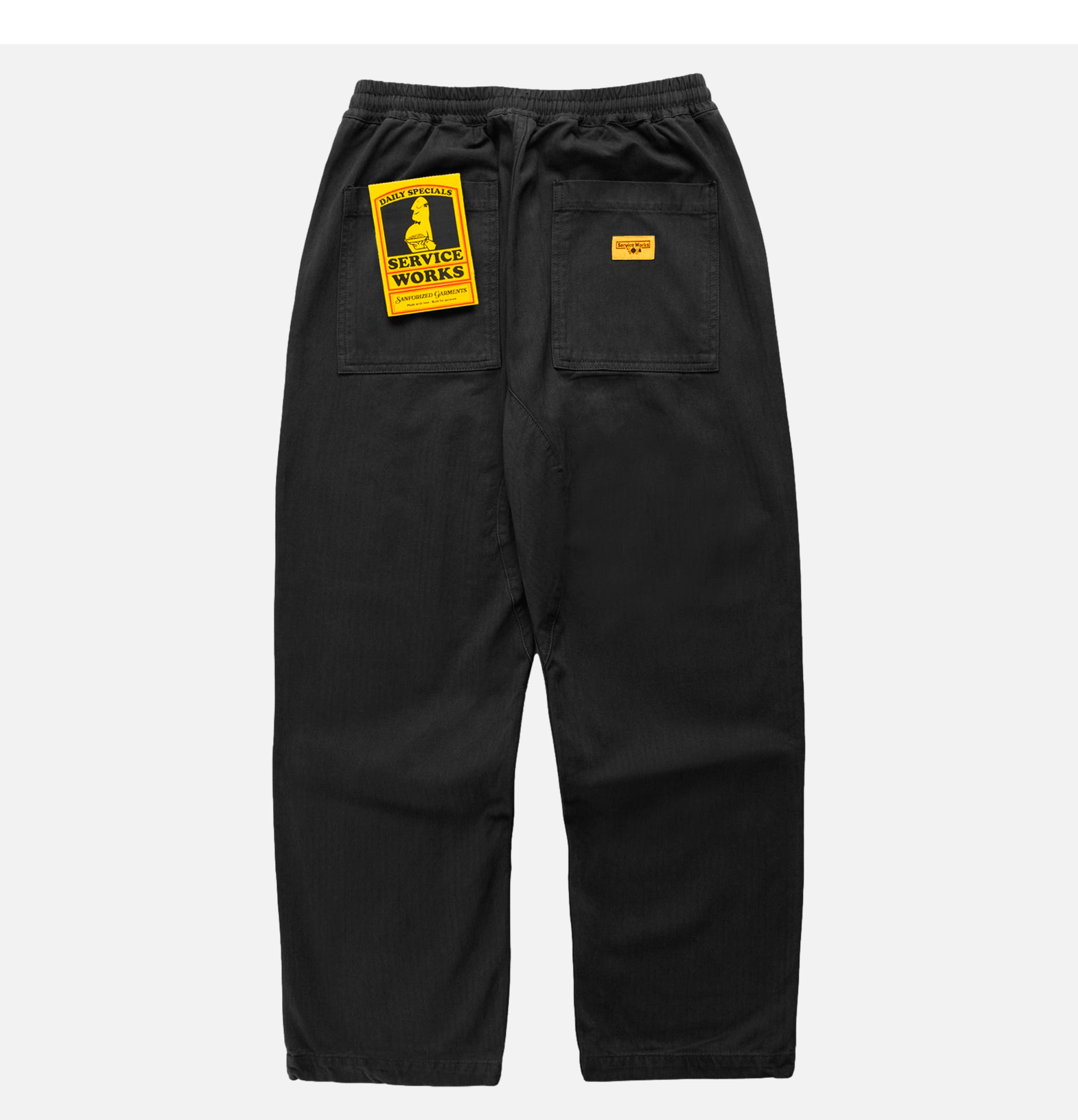 Chef Pant Herringbone Black