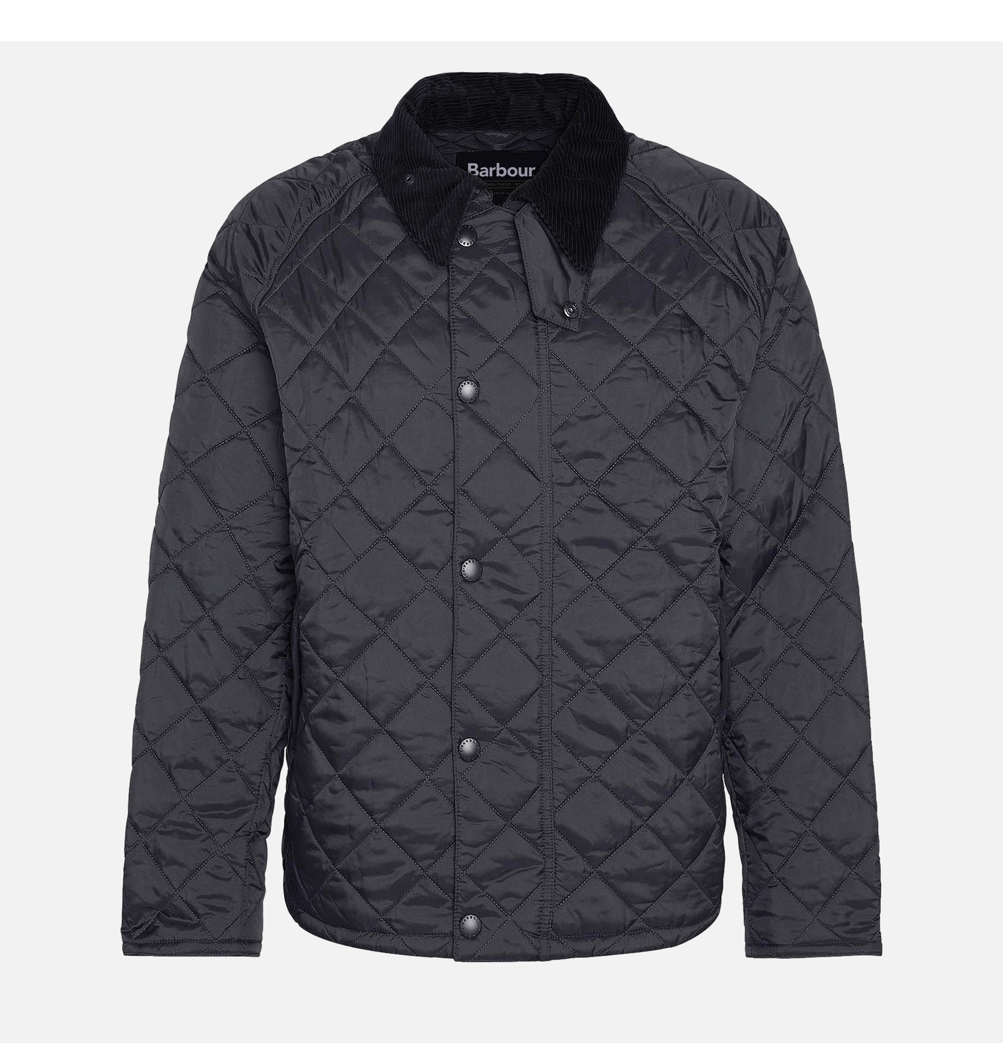 Barbour Oversize Transport Quilted Jacket Black