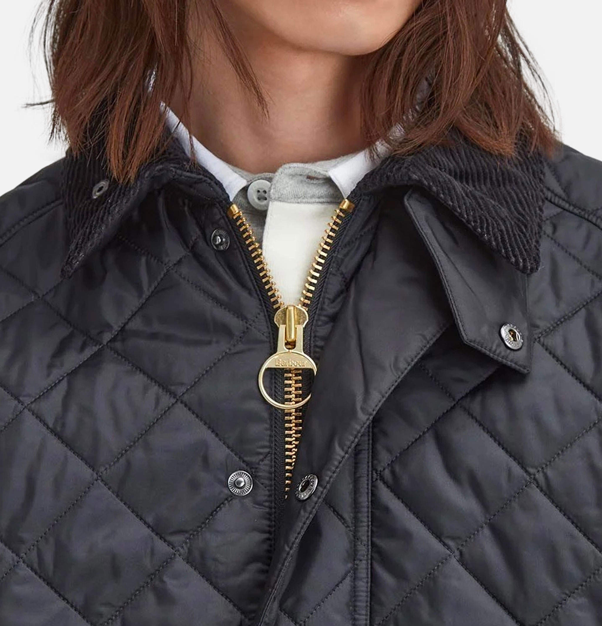 Veste Barbour Oversize Transport Quilted Jacket Noir