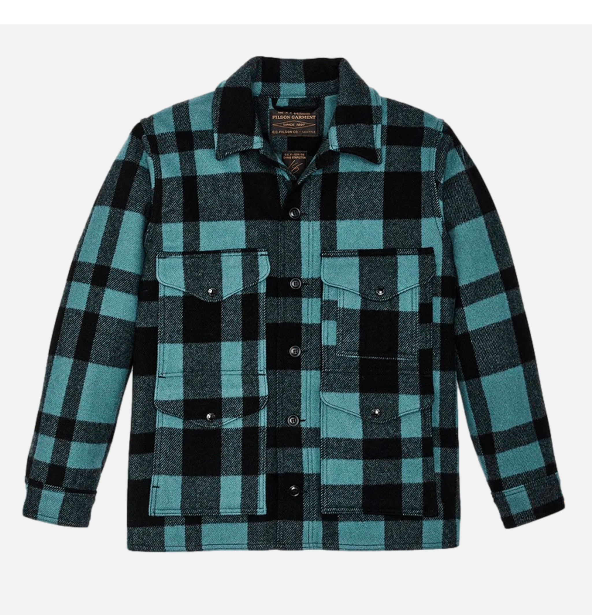 Filson Mackinaw Cruiser Wool Faded Blue