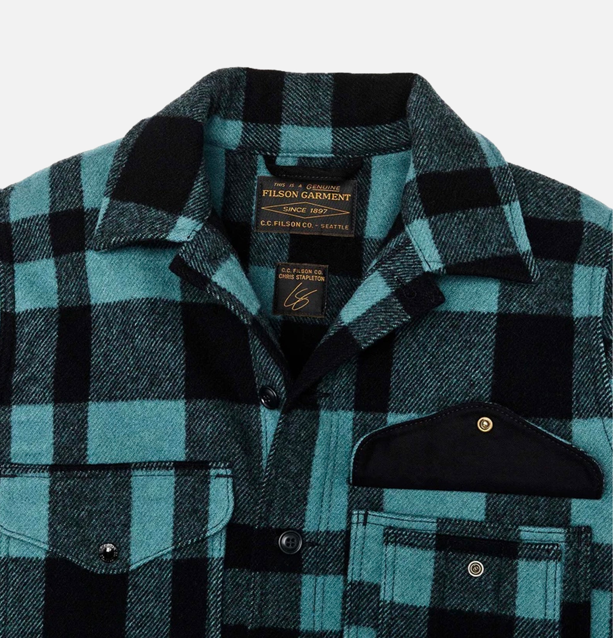 Filson Mackinaw Cruiser Wool Faded Blue