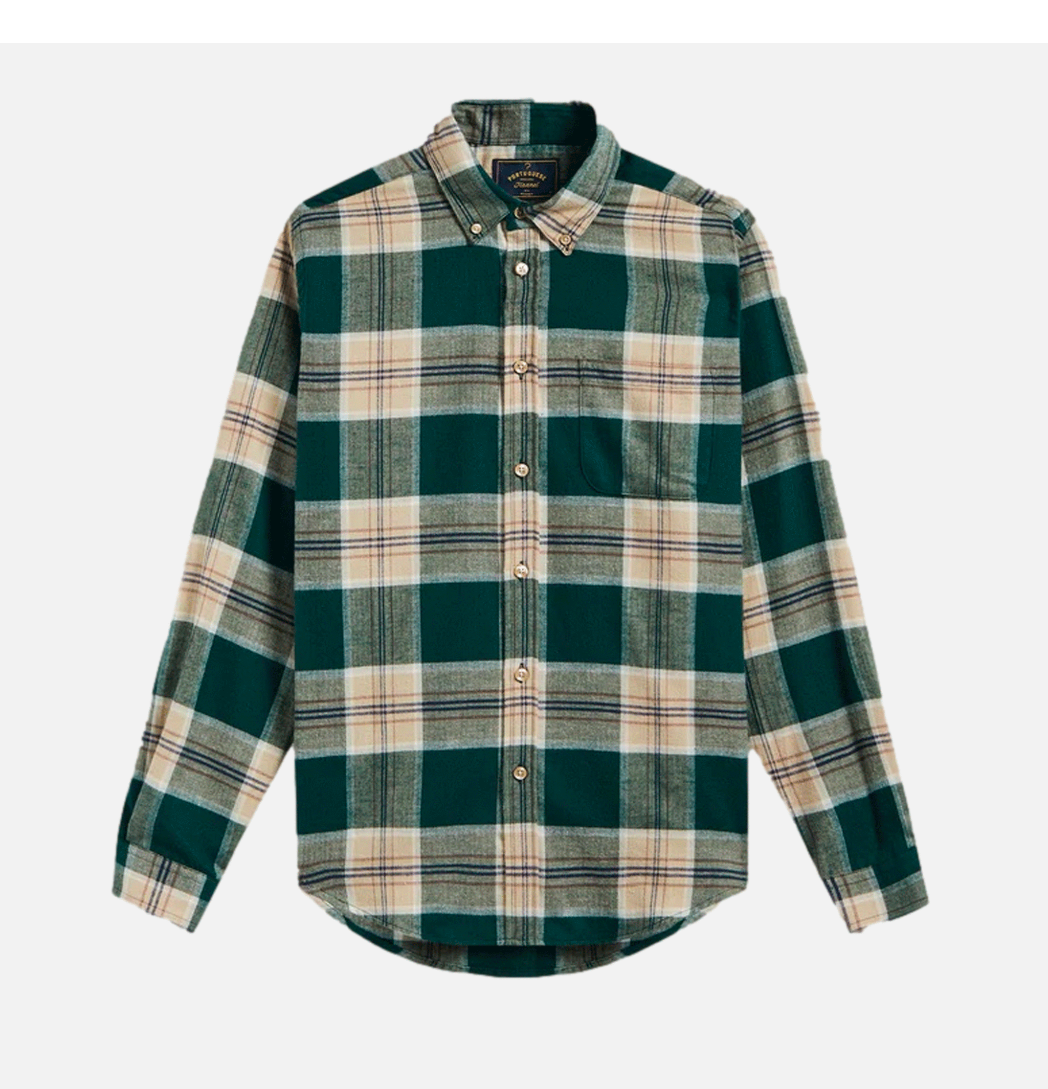 Portuguese Flannel Fence Shirt Green