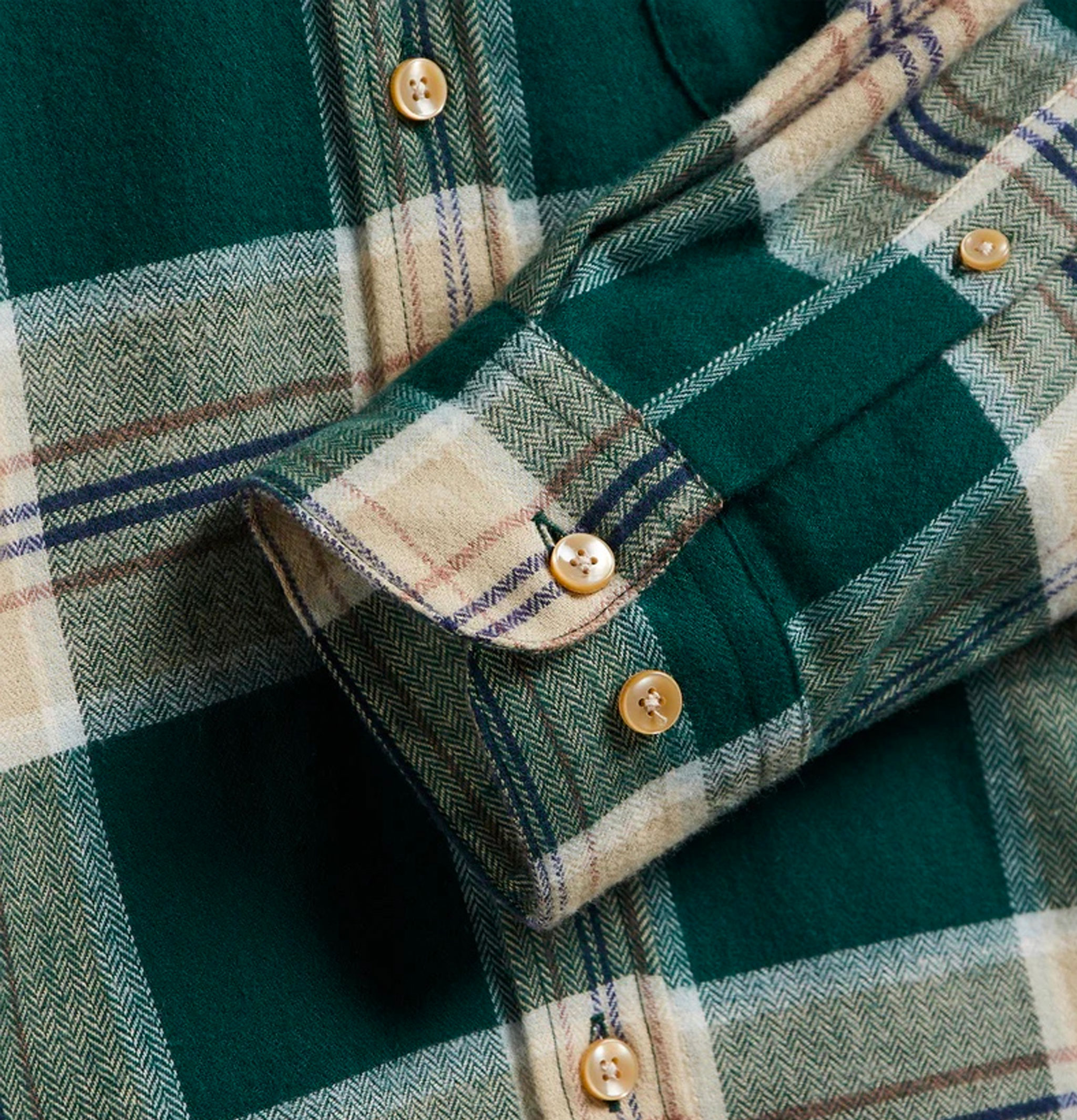 Portuguese Flannel Fence Shirt Green