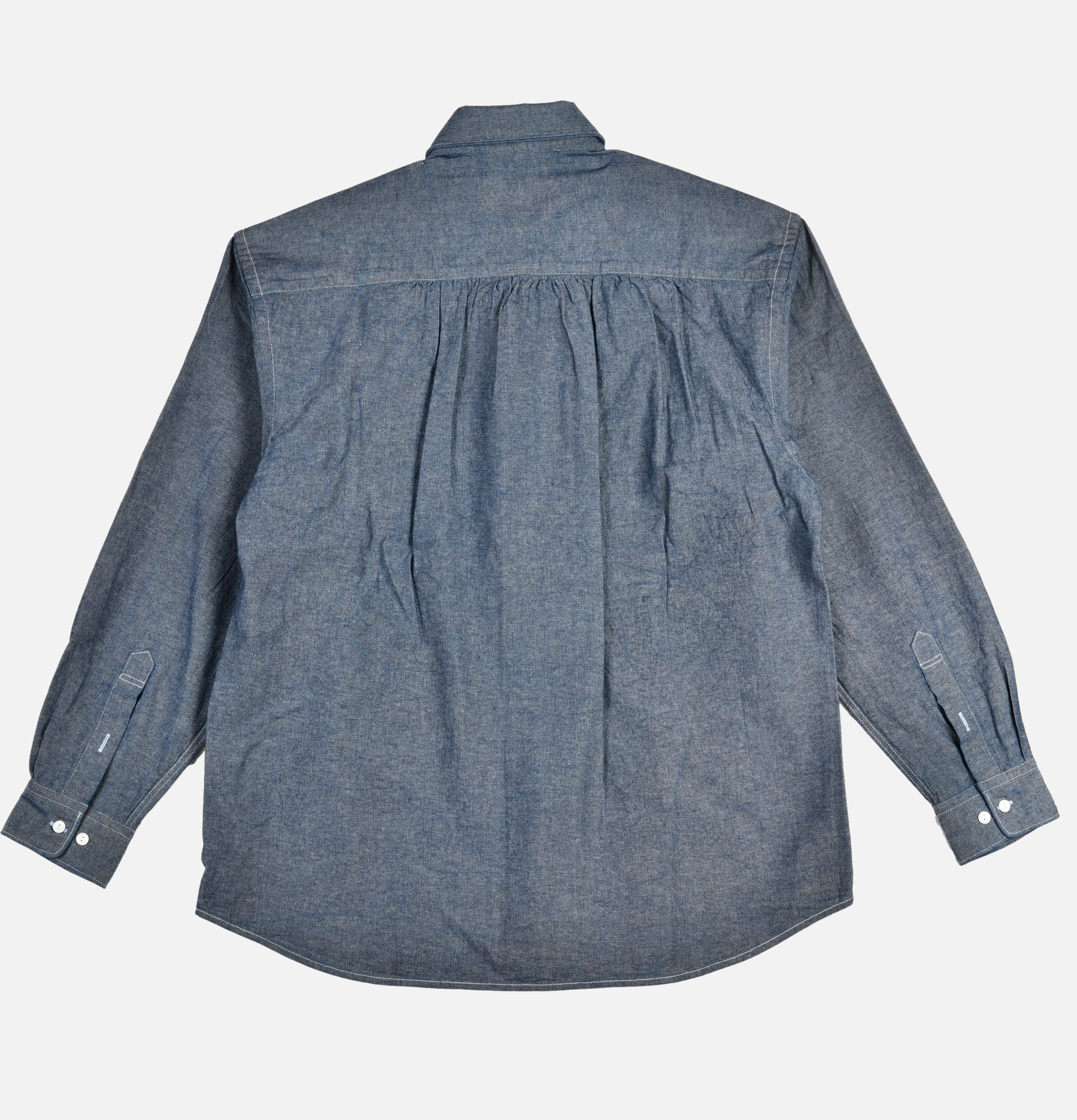 Cigarette Chambray Shirt Blue