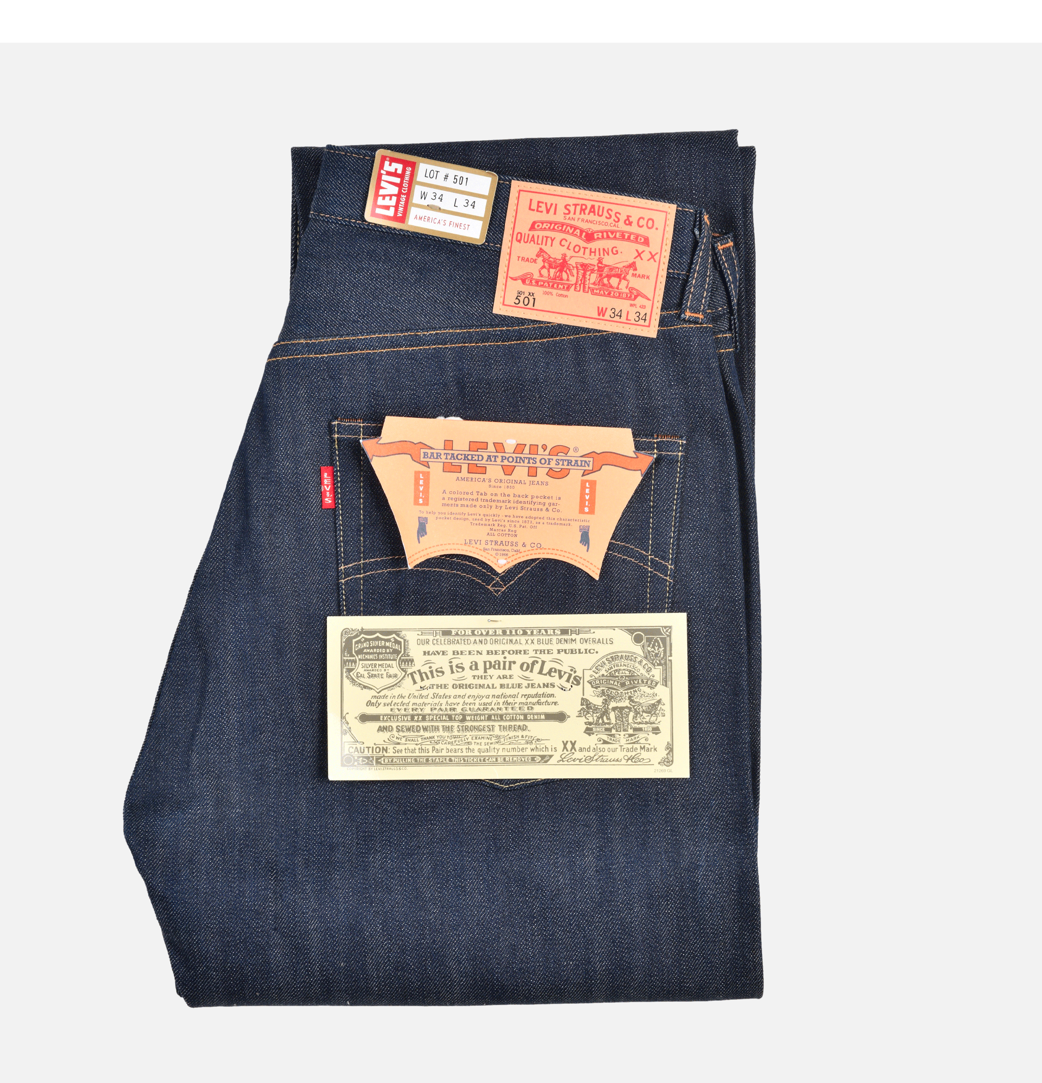 Levi's Jeans 501 1966 Dark Indigo