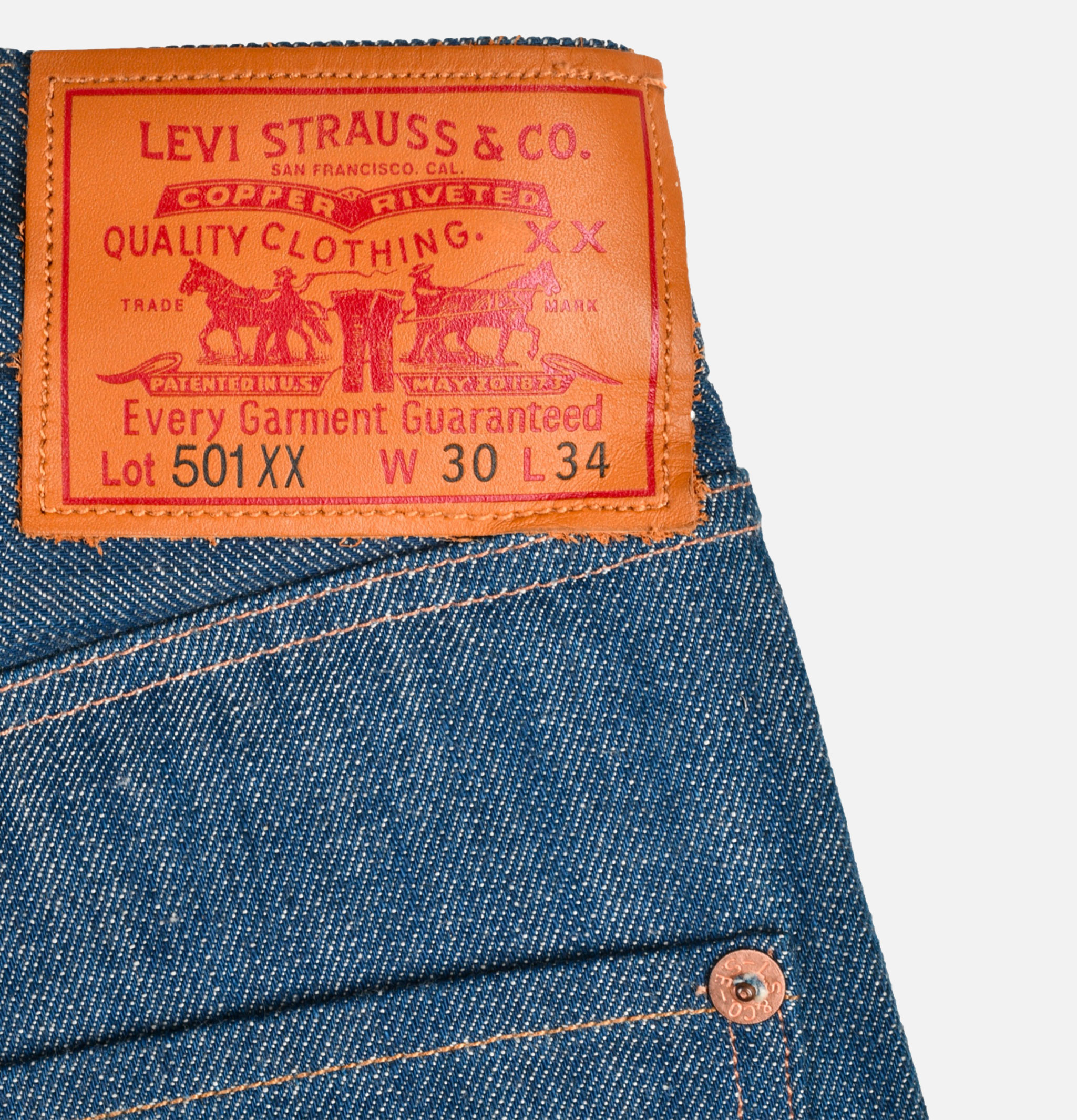 Levi's 501 1901 Rigid 9oz Cone Mills