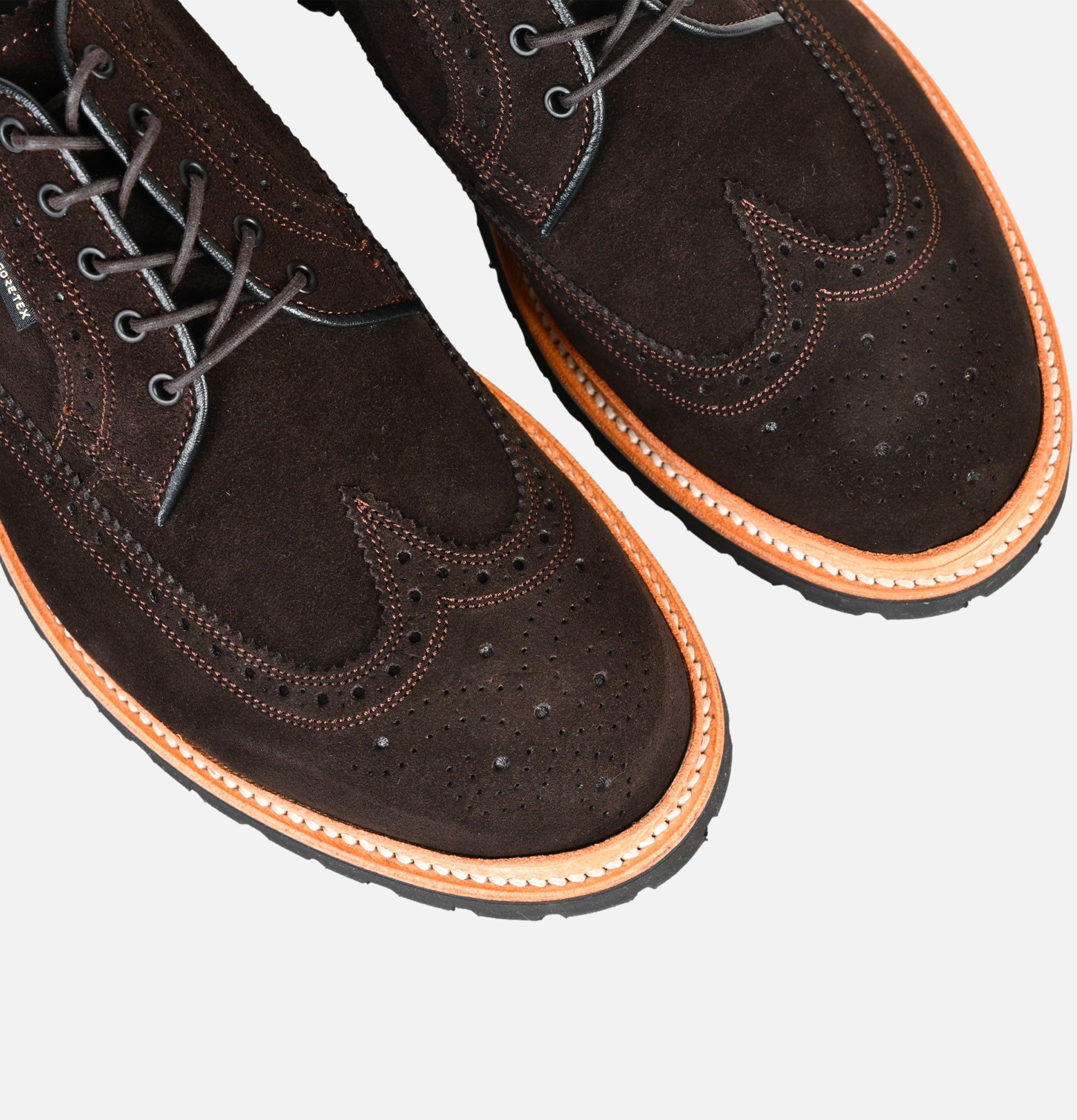 Chaussures Regal Shoe & Co x Royalcheese Wing Tip Suede Marron