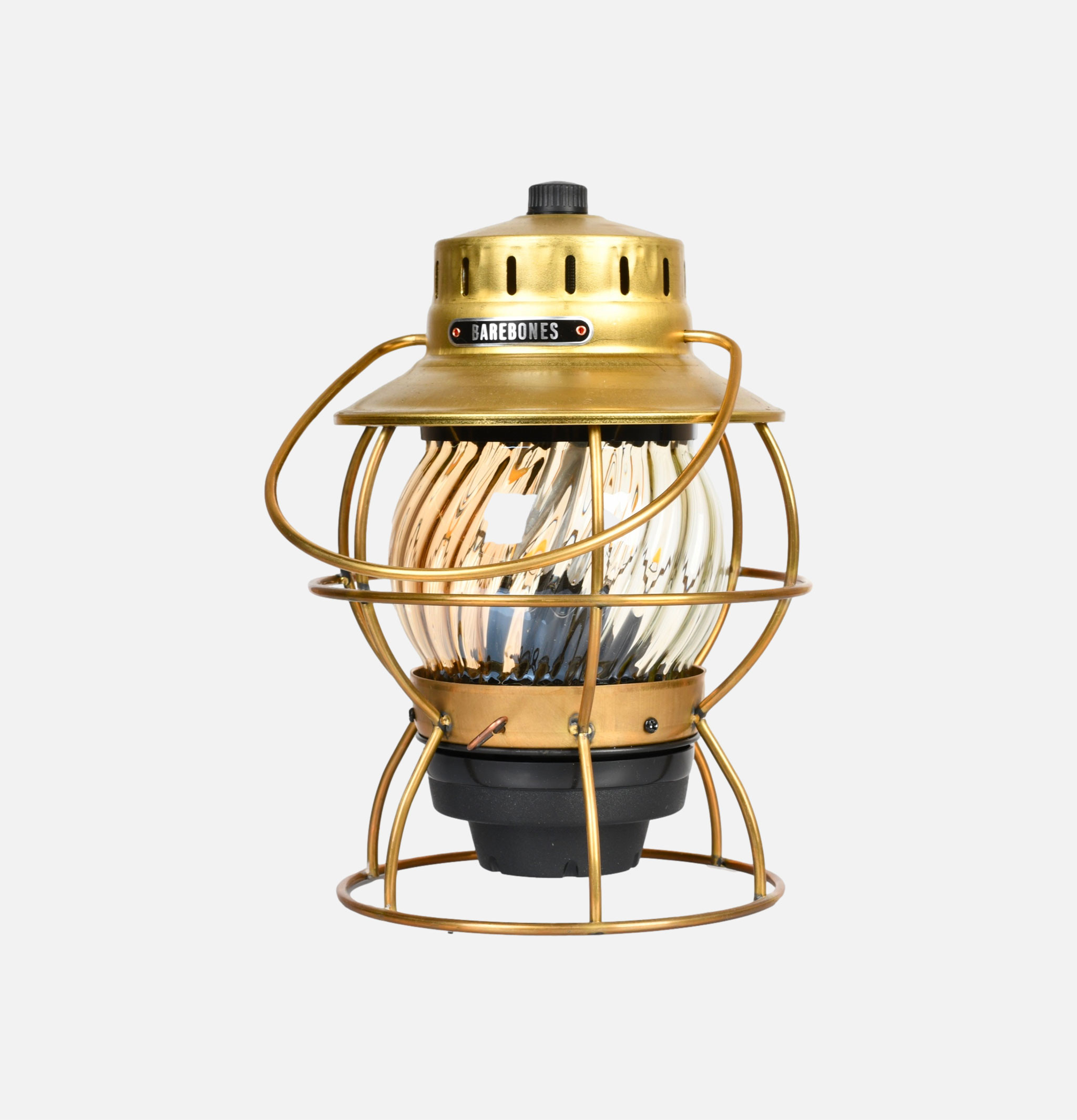 Barebones Railroad Gold Lamp