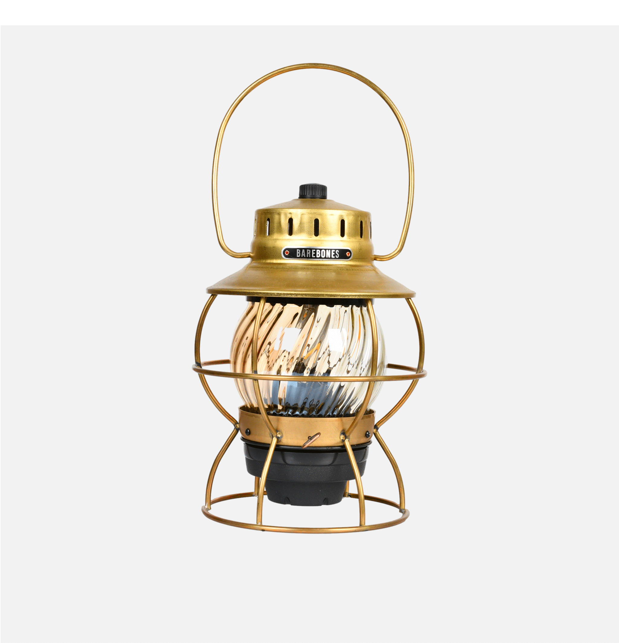 Barebones Railroad Gold Lamp