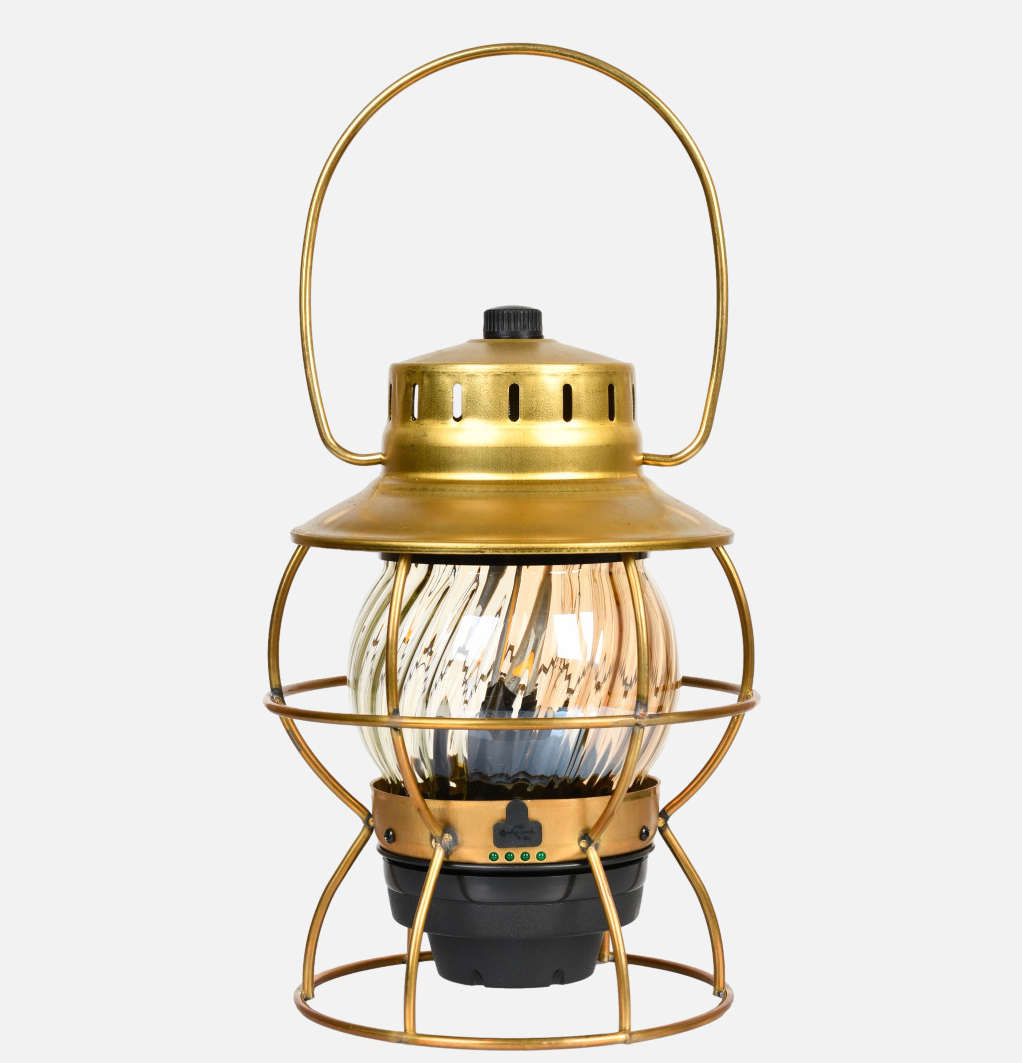 Barebones Railroad Gold Lamp