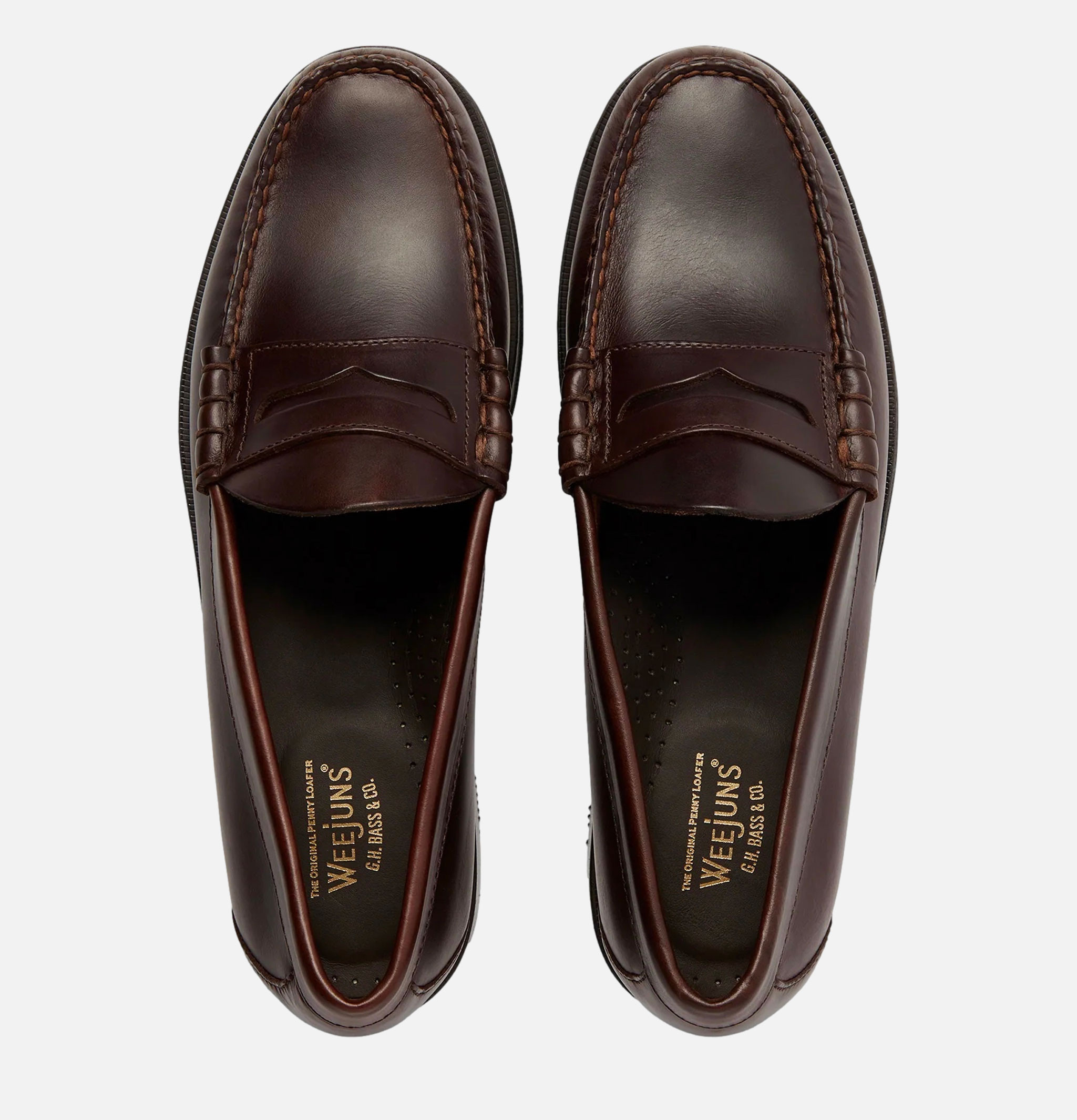 Chaussures G.H Bass Larson Weejuns Penny Loafer Chocolate.