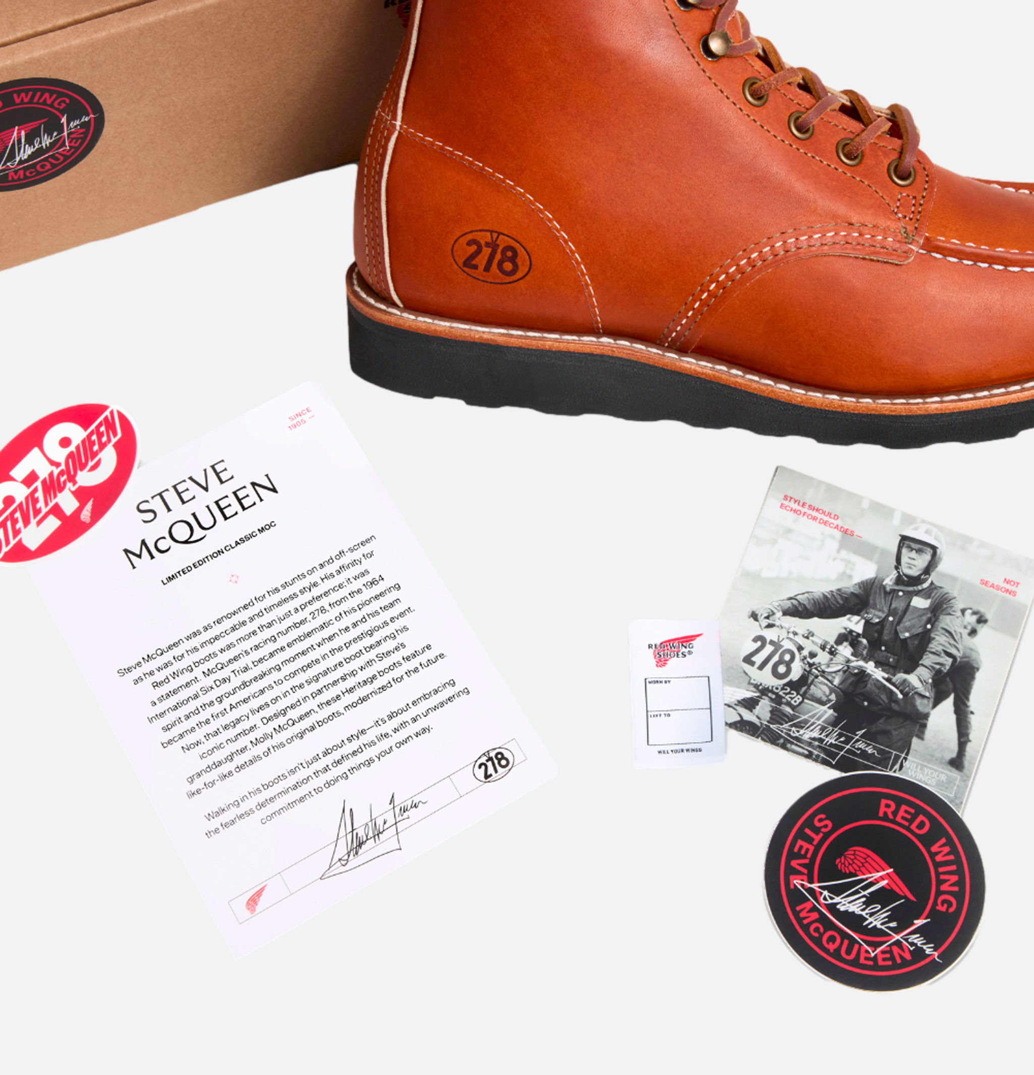 Red Wing 278 - Moc Toe Steve Mcqueen