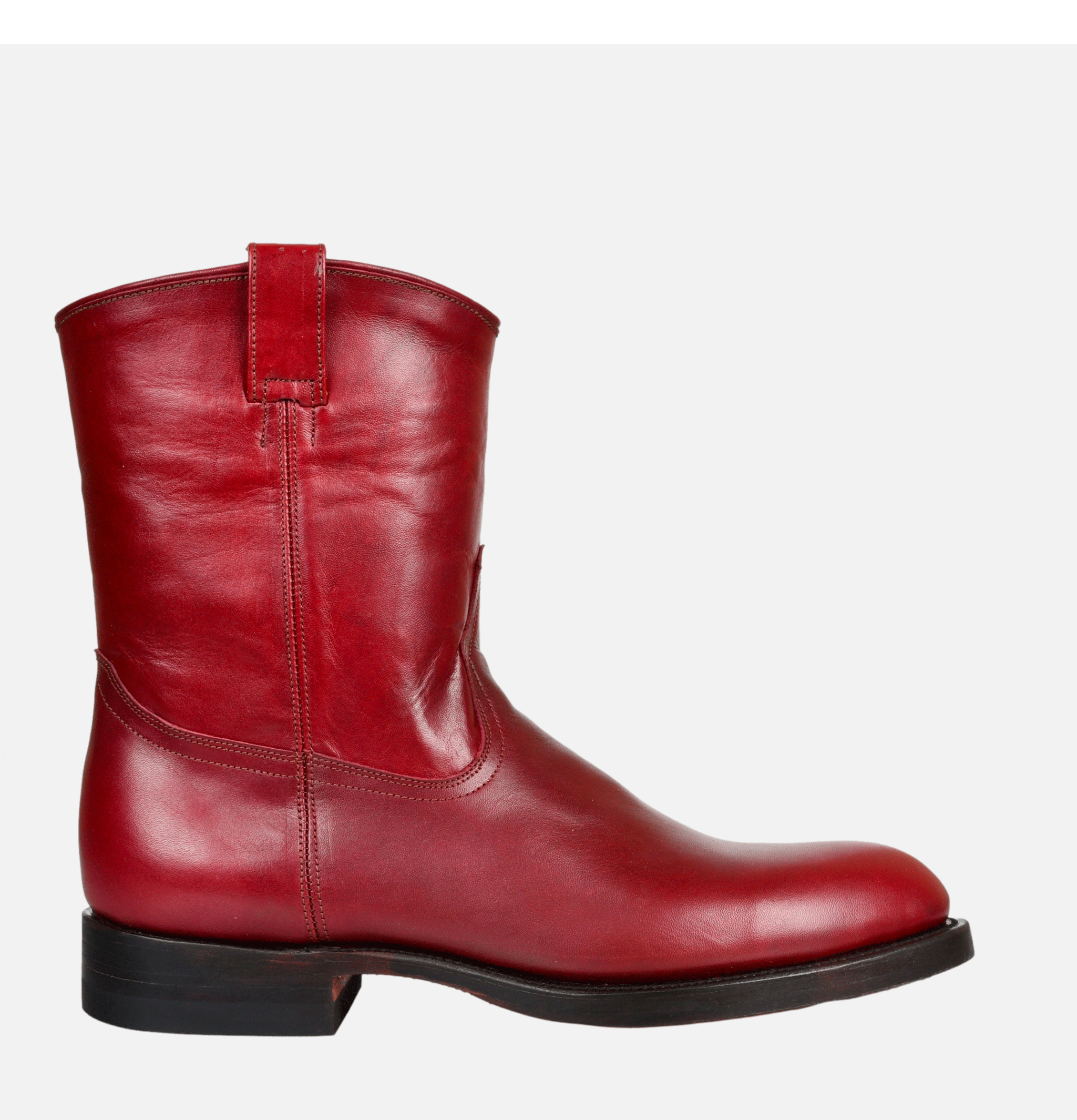 Unmarked Roper Pull Up Boots Cherry