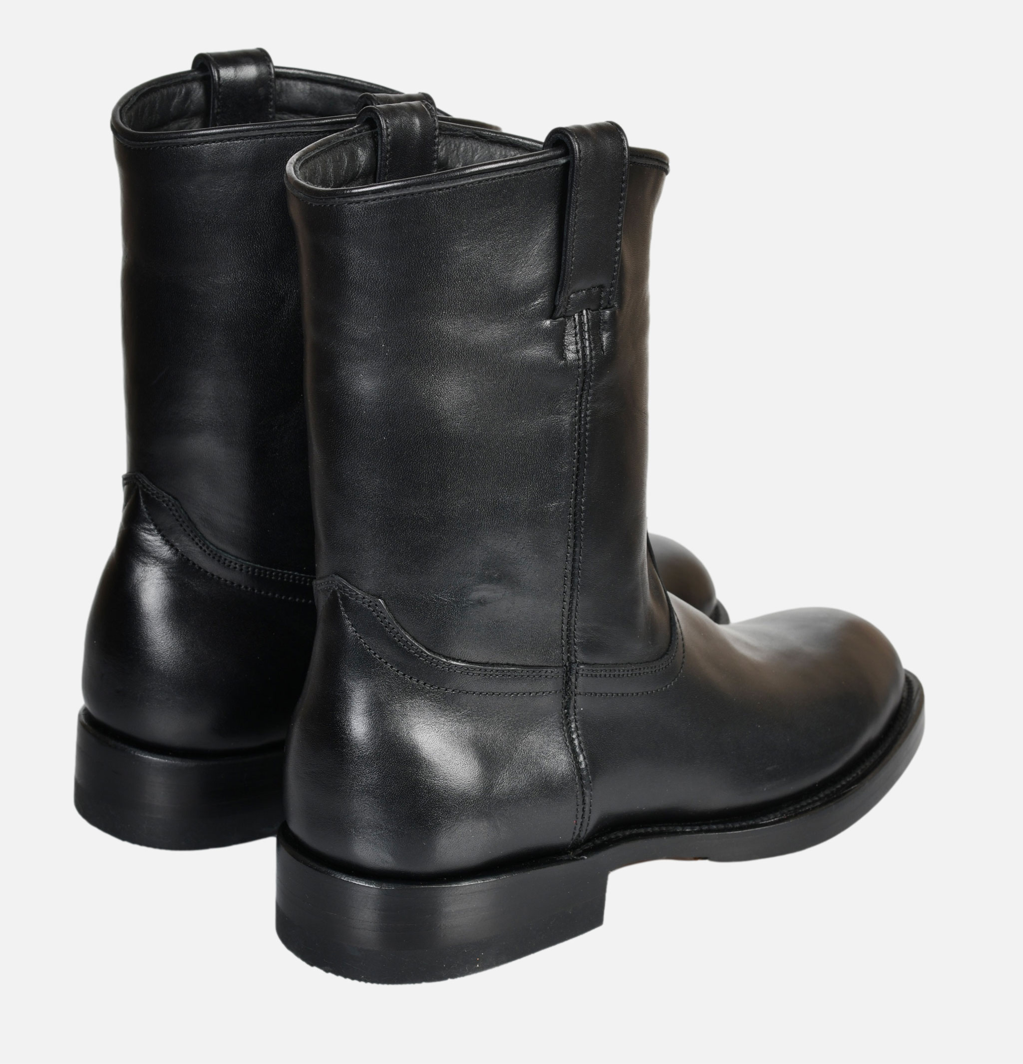 Unmarked Roper Pull Up Boots Black