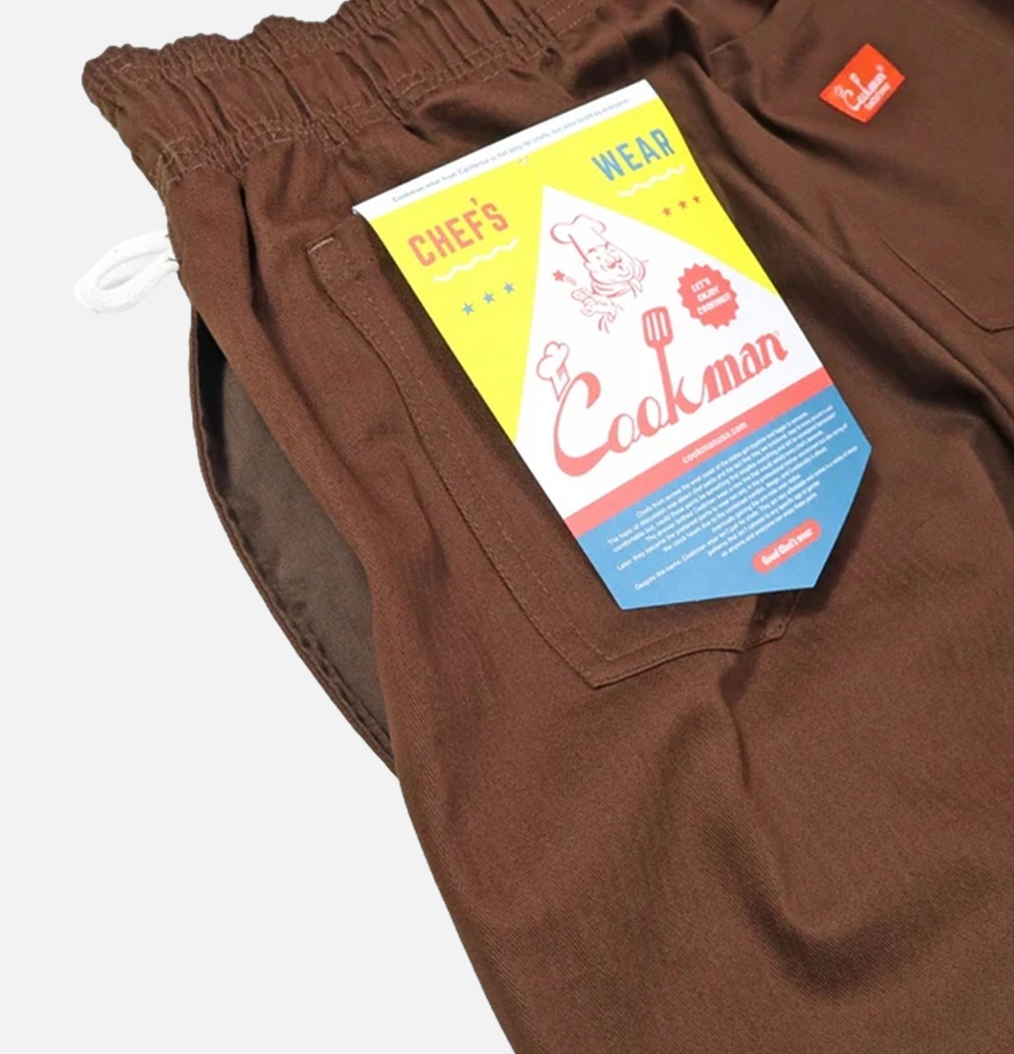 Pantalon Cookman Chef - Herringbone Chocolat