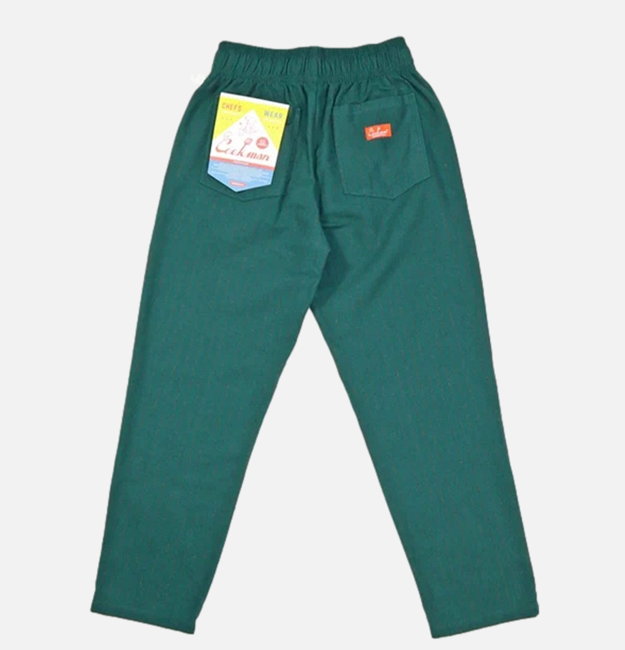 Cookman Pantalon de chef - Light Tweed Stripe Green