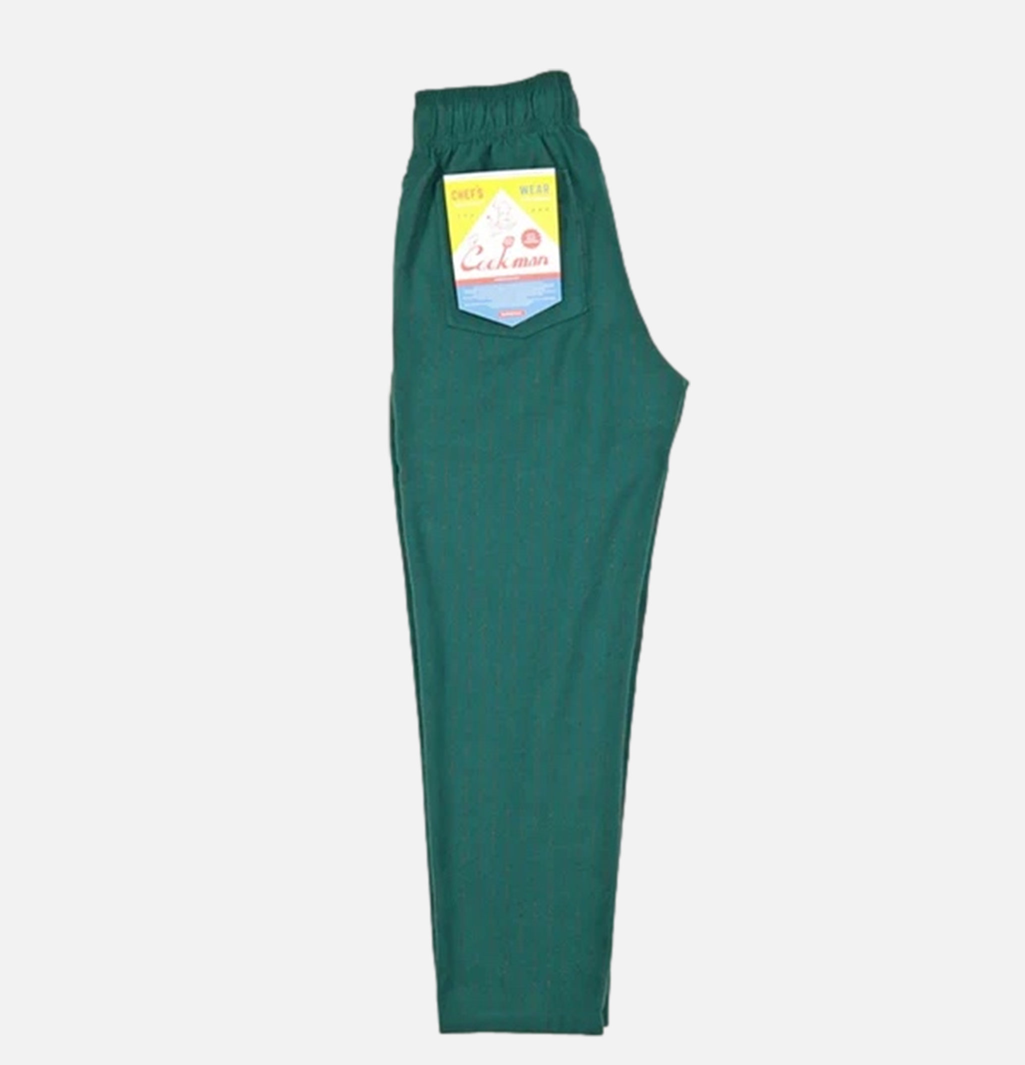 Cookman Pantalon de chef - Light Tweed Stripe Green