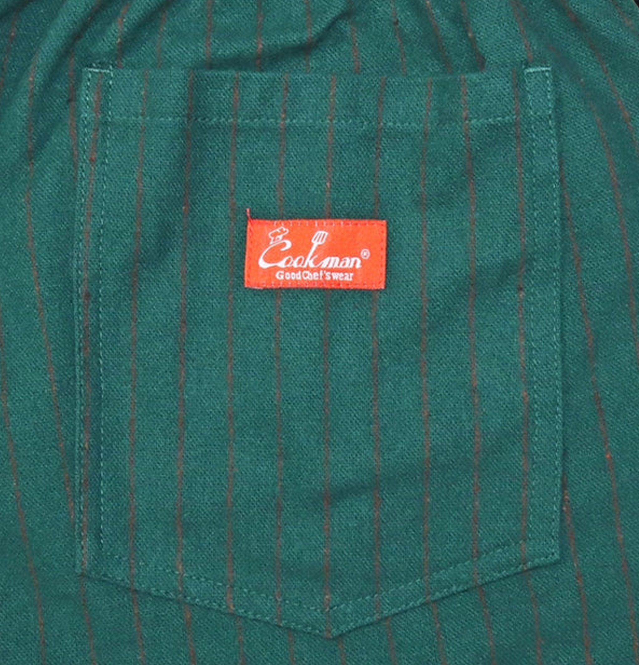 Cookman Pantalon de chef - Light Tweed Stripe Green