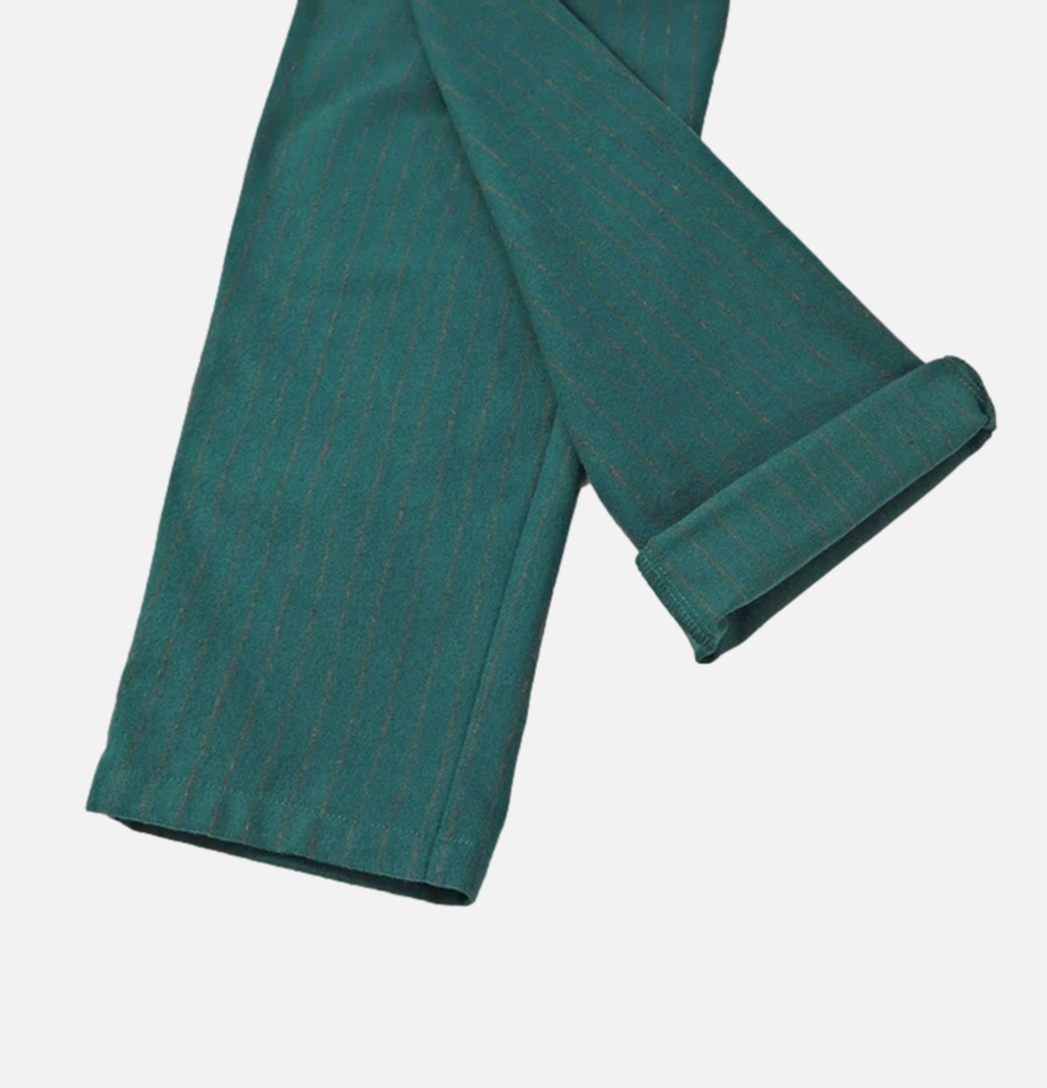 Cookman Pantalon de chef - Light Tweed Stripe Green