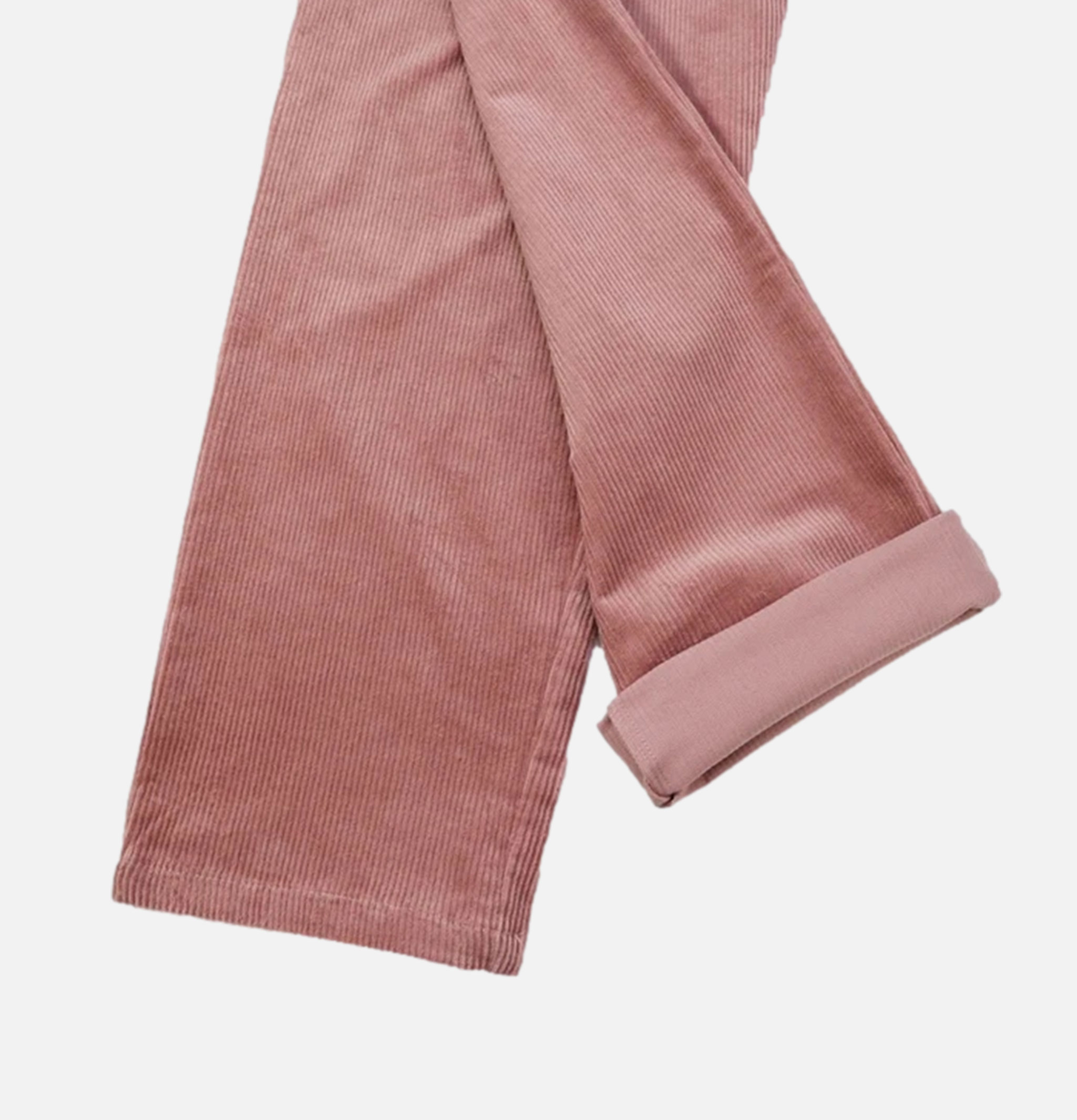 Fatburger x Cookman Collaboration Chef Pants - Semiwide Corduroy FAT Pink