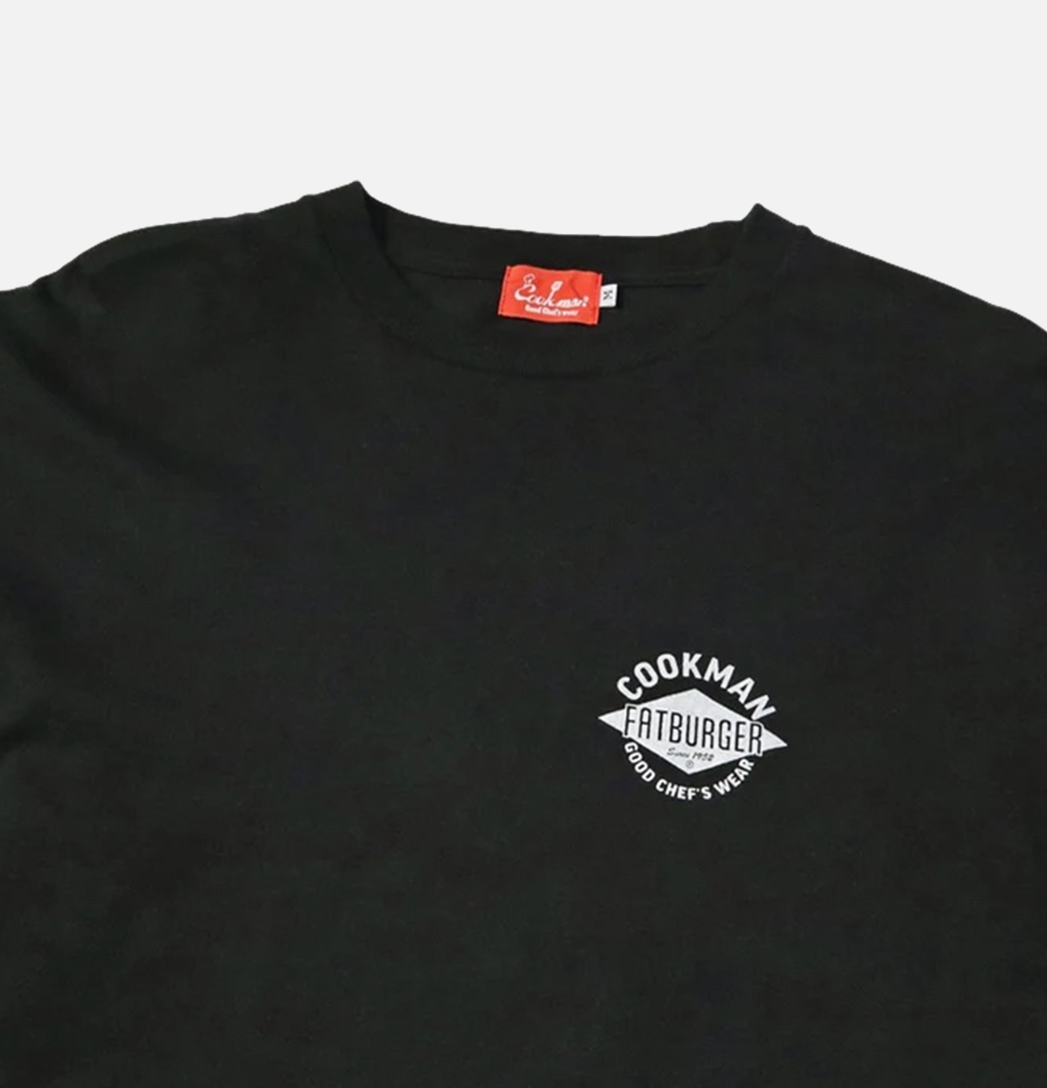 Fatburger x Cookman Collaboration T-Shirt - FAT Topping Menu Noir