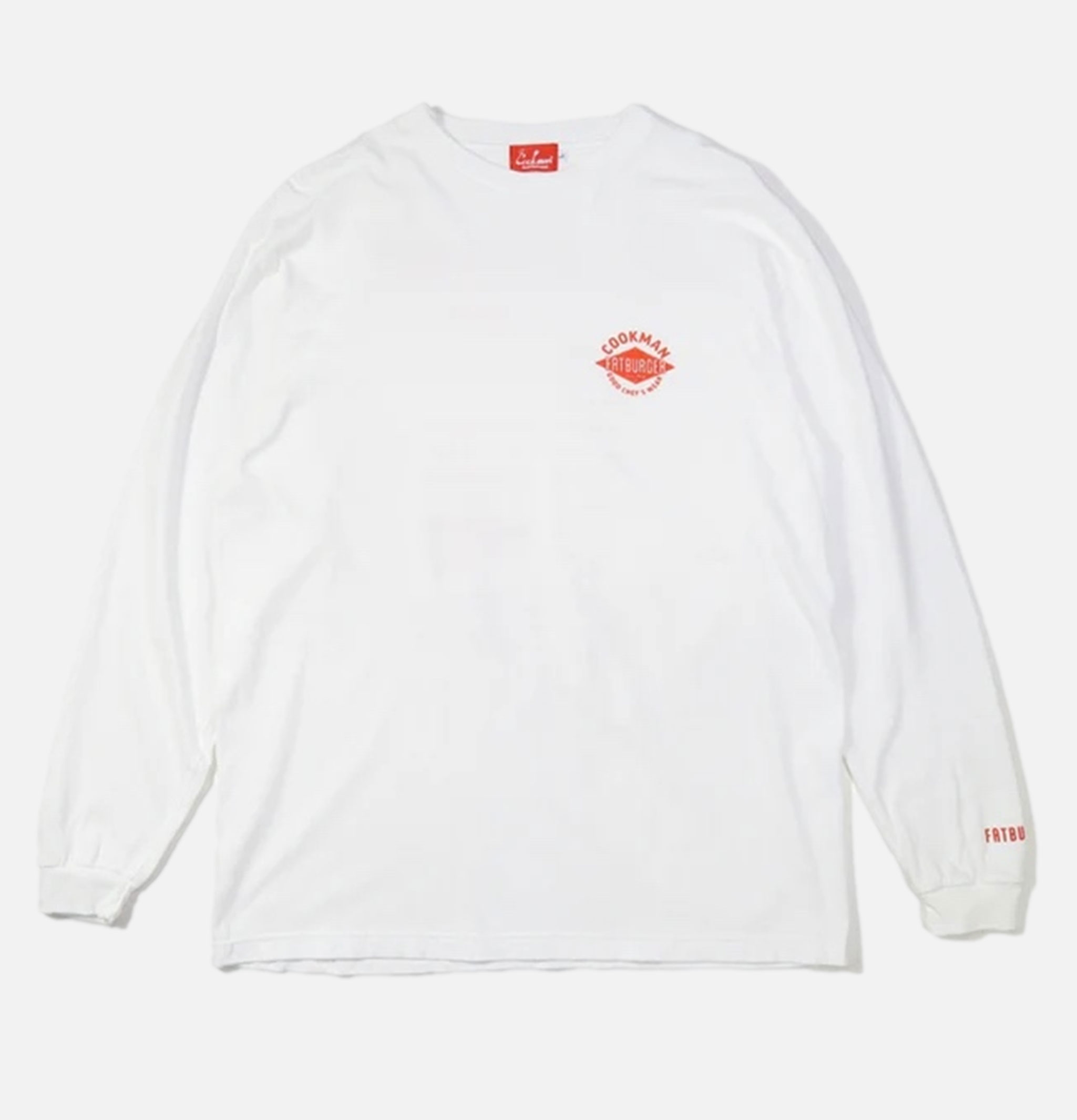 Fatburger x Cookman Collaboration T-Shirt - FAT Topping Menu Blanc