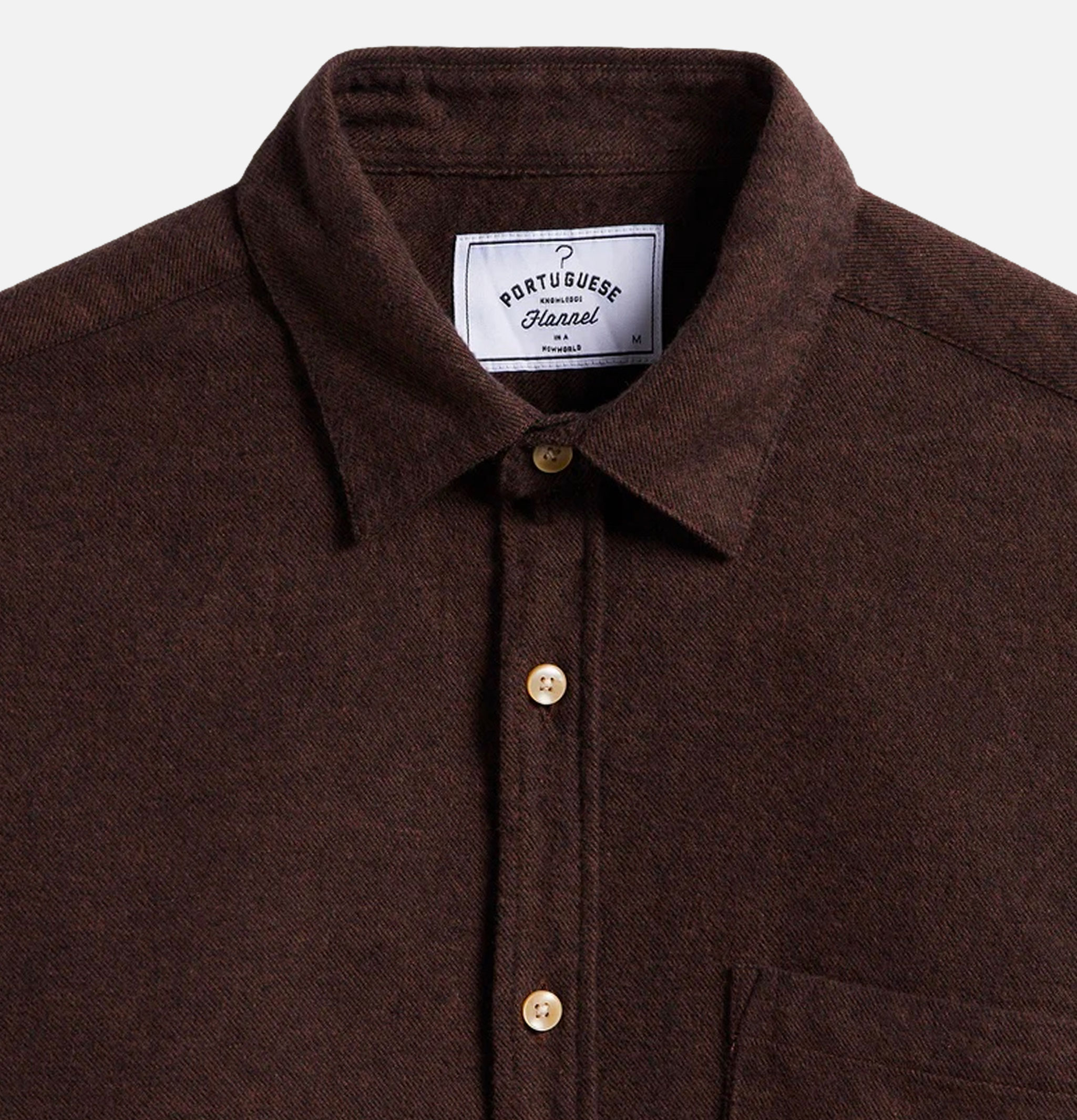 Chemise Portuguese Flannel Teca Marron