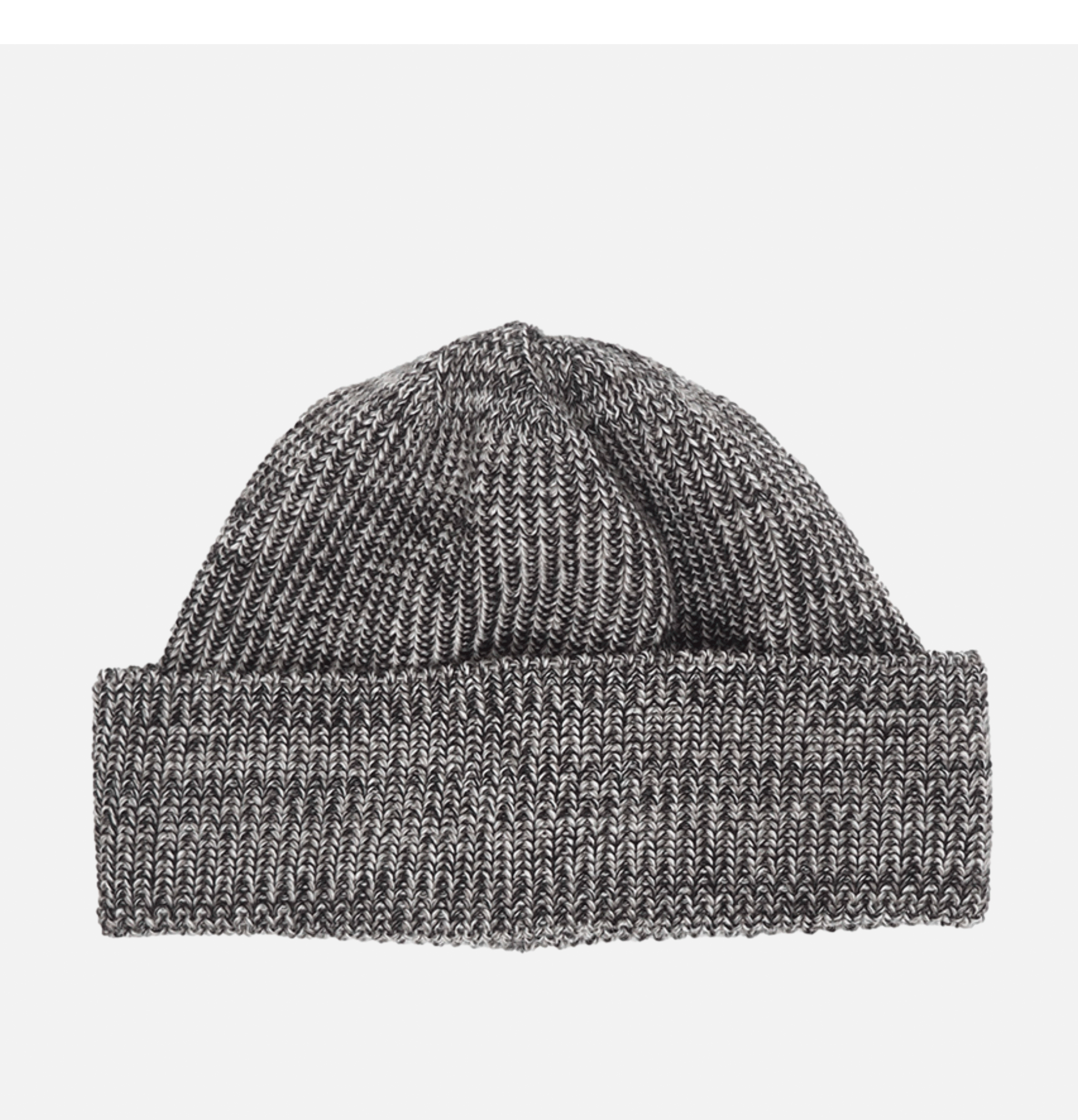 Found Feather Knit Watch Cap Grey Mix