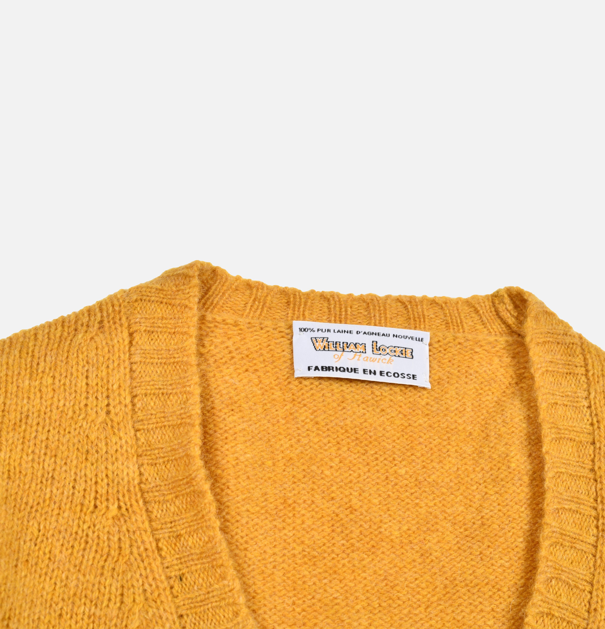 William Lockie Aryan Nugget Yellow Cardigan