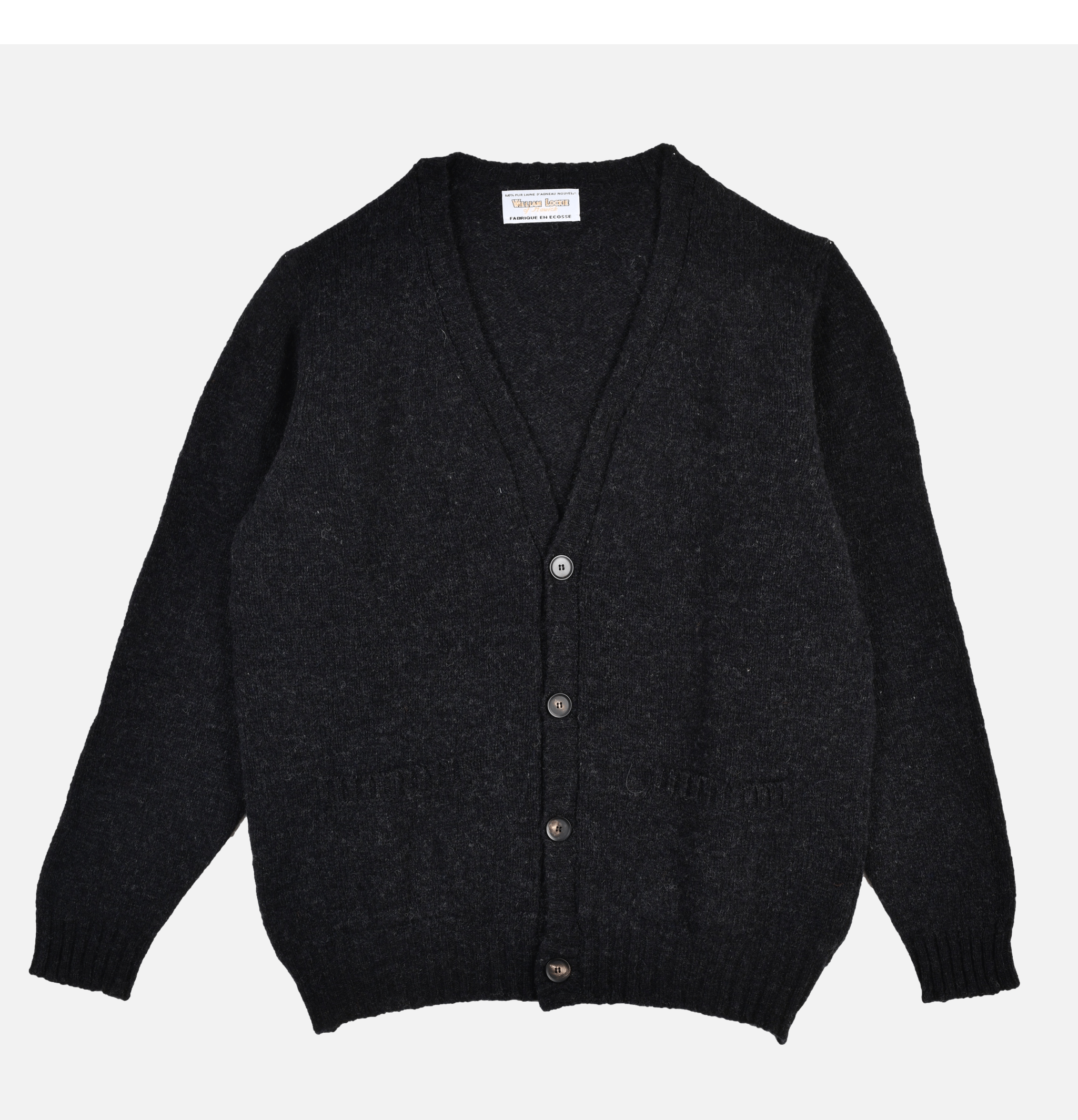 Cardigan William Lockie Aryan Charcoal