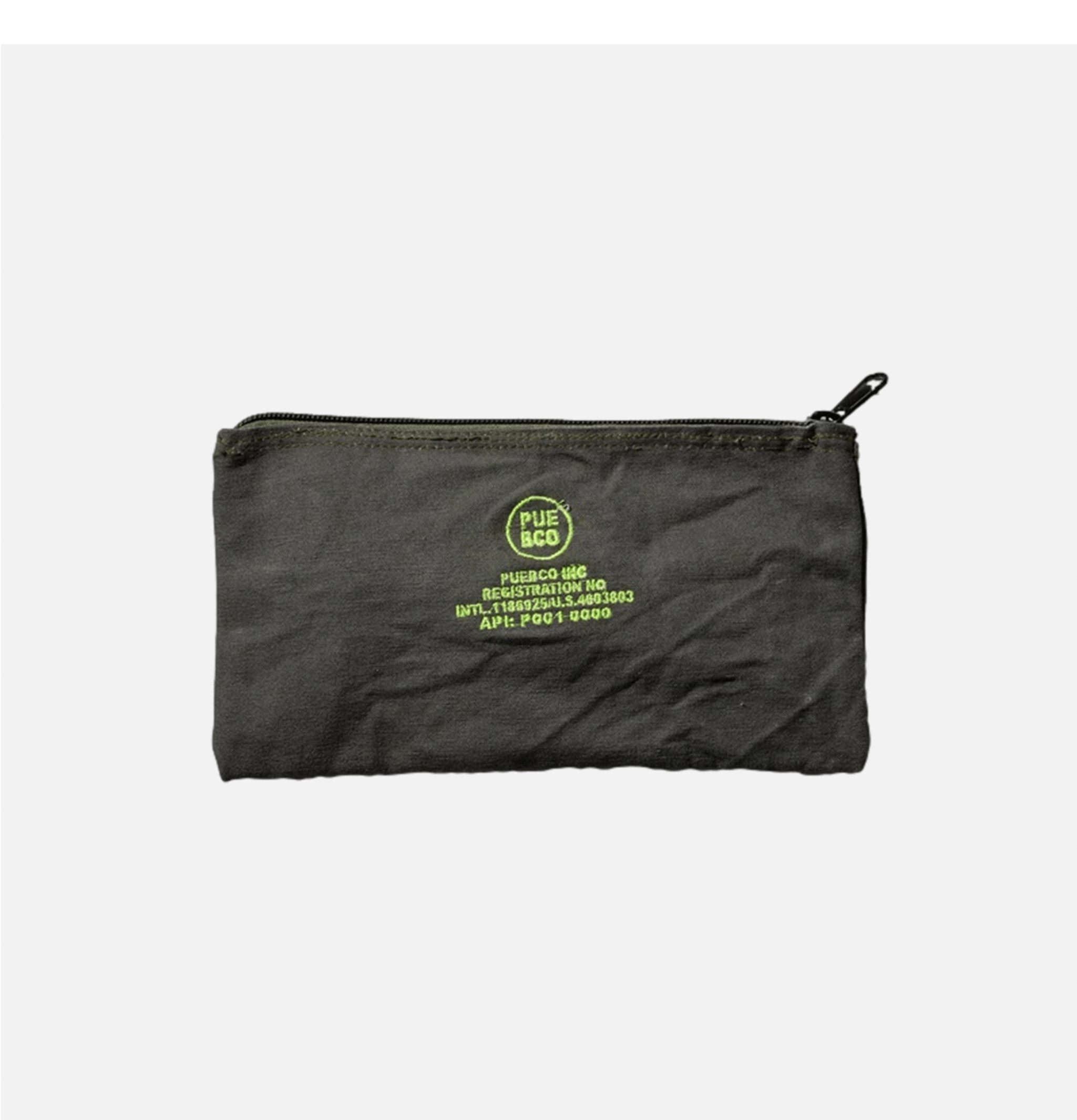 Puebco Vintage Tent Pouch Vert Néon