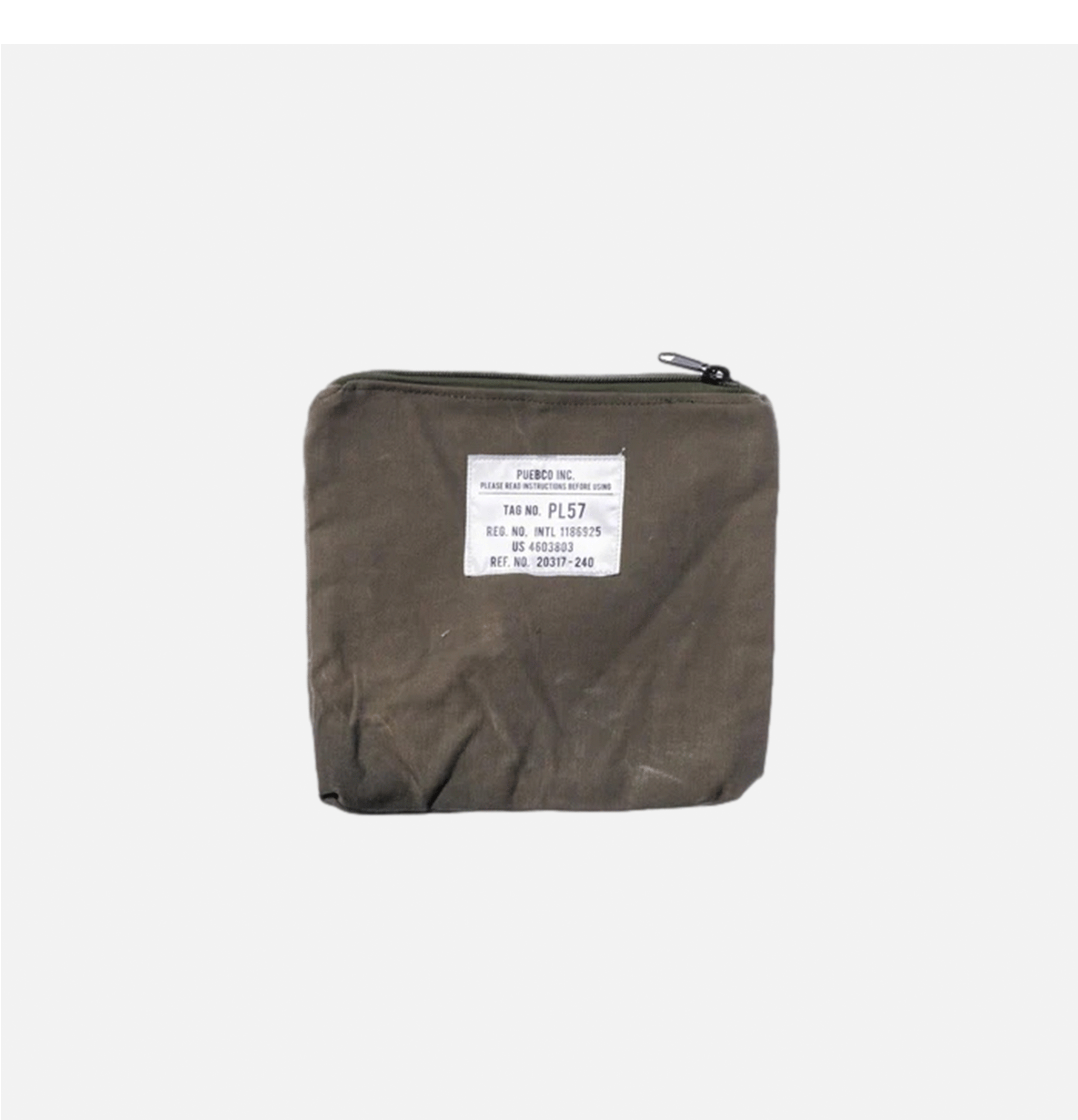 Puebco Vintage Material Pouch Olive