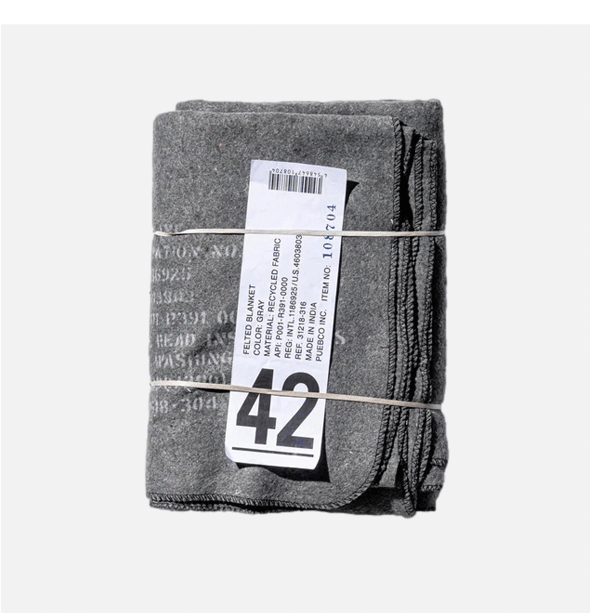 Puebco Blanket Cotton Grey