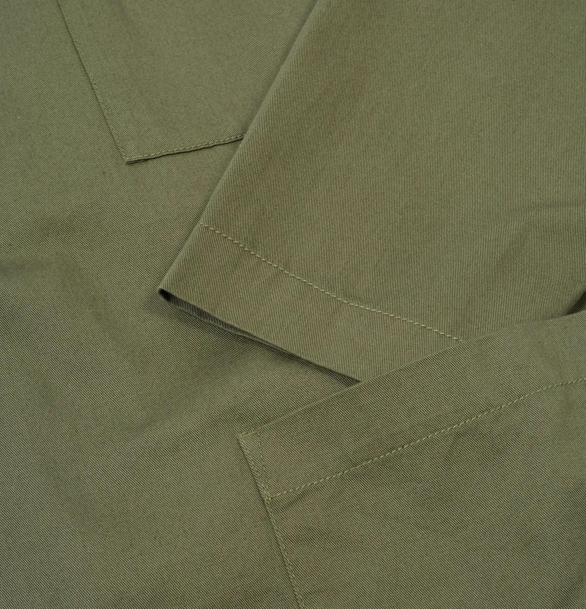 Universal Works Veste de travail Kyoto Twill Olive